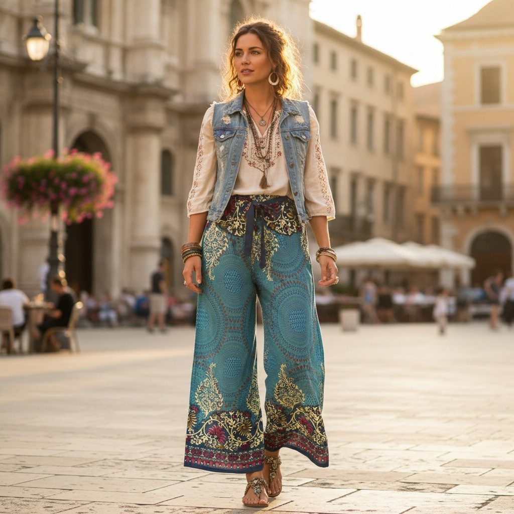 Guru-Shop Relaxhose Palazzohose, Schlaghose, Boho Sommerhose,.. alternative günstig online kaufen