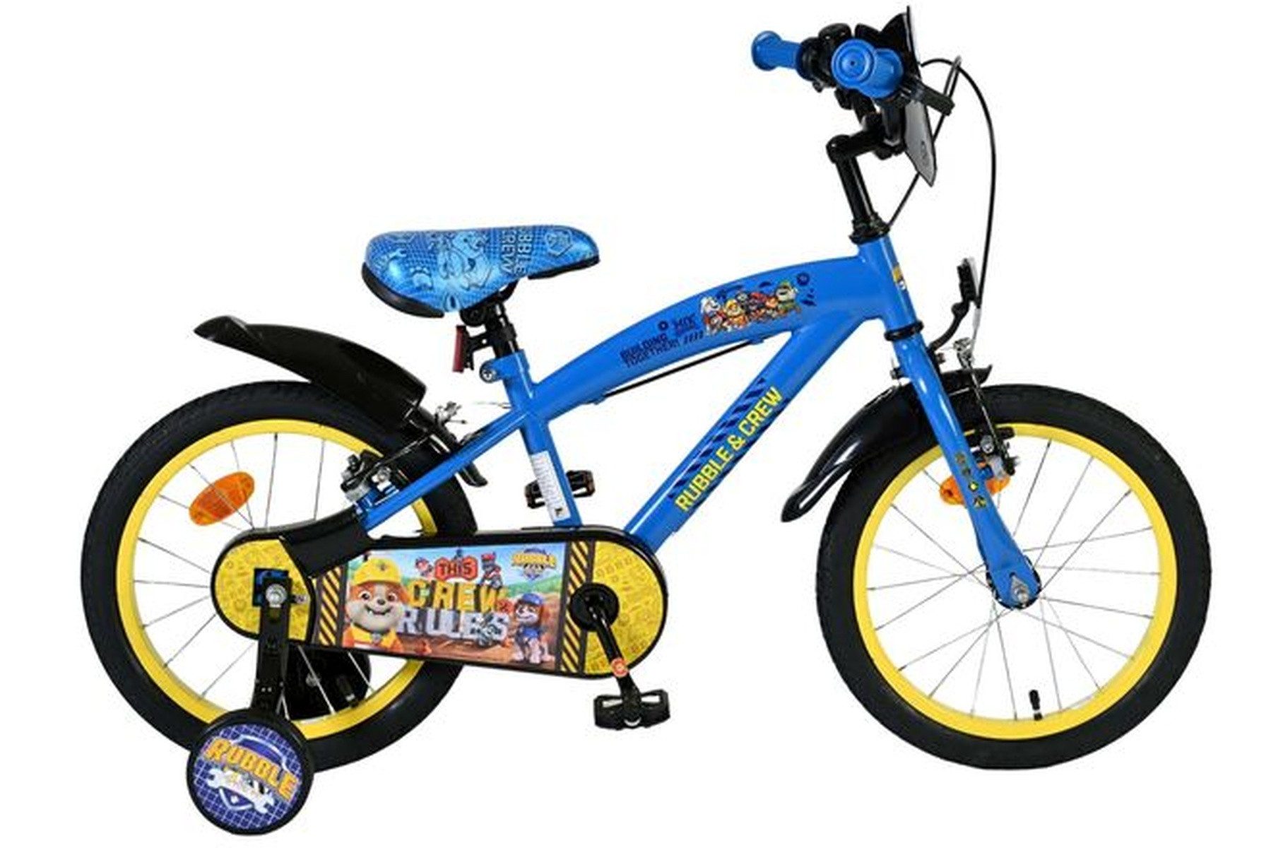 Kinderfahrrad Rubble & Crew Kinderfahrrad - Jungen - 16 Zoll - Blau - 2 Handbremsen
