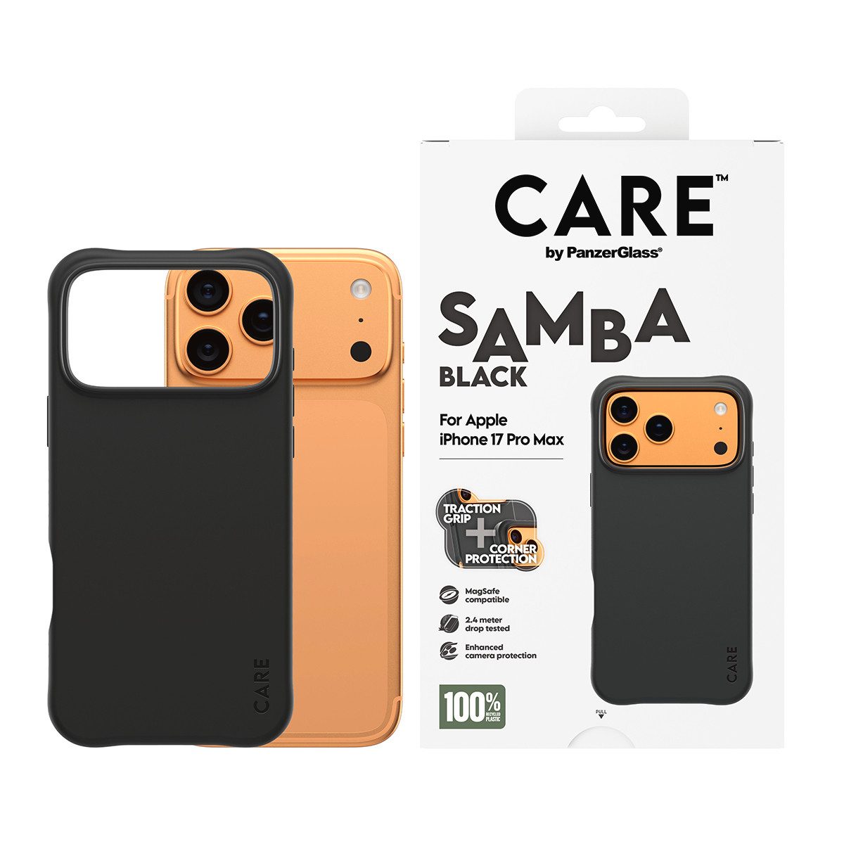 CARE by PanzerGlass Handyhülle Samba MagSafe Case für Apple iPhone 17 Pro Max 17,5 cm (6,9 Zoll), Backcover, Schutzhülle, Handyschutzhülle, Case, Schutzcase, stoßfest