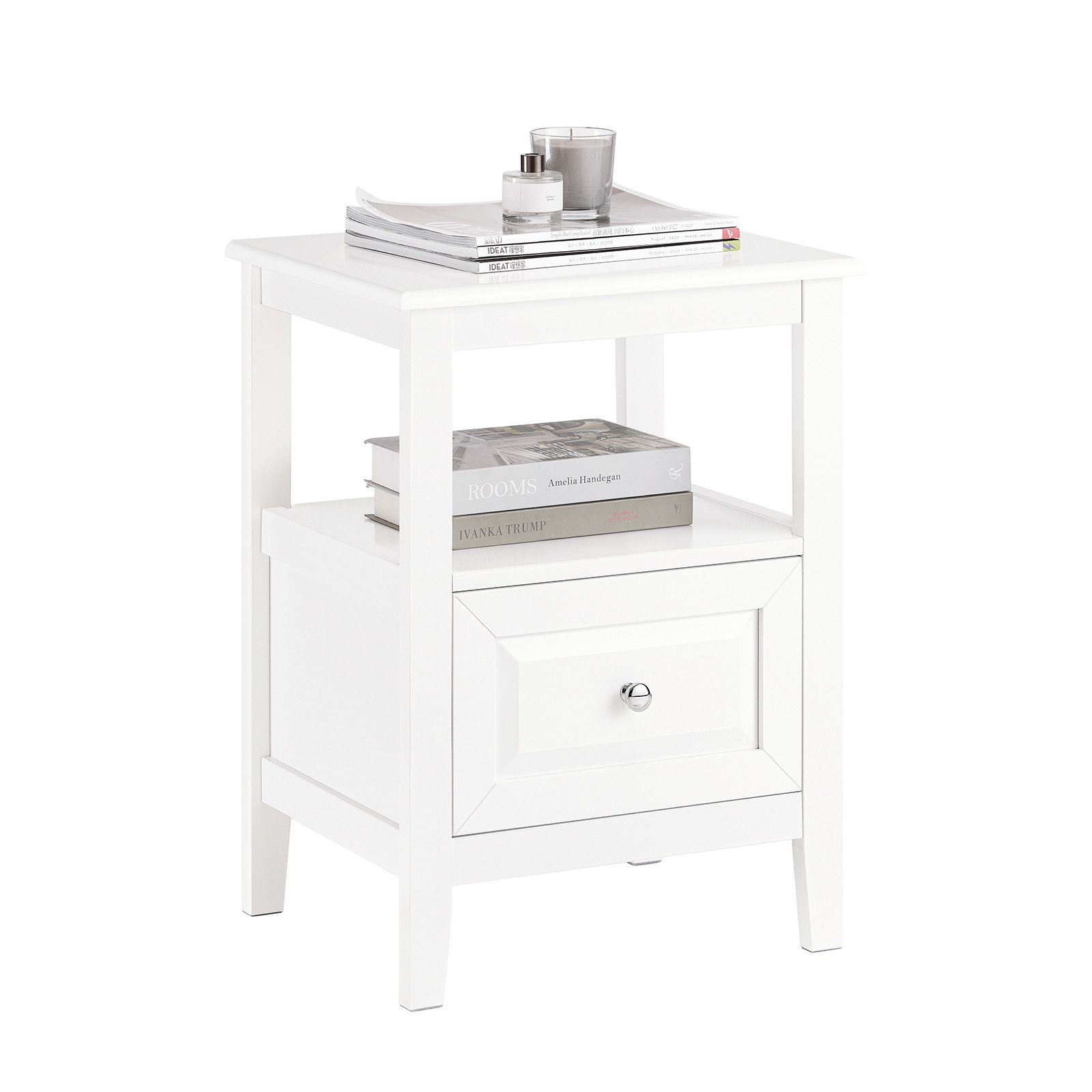 SoBuy Nachttisch FBT131, Beistelltisch schmal Sofatisch Telefontisch Nachts günstig online kaufen