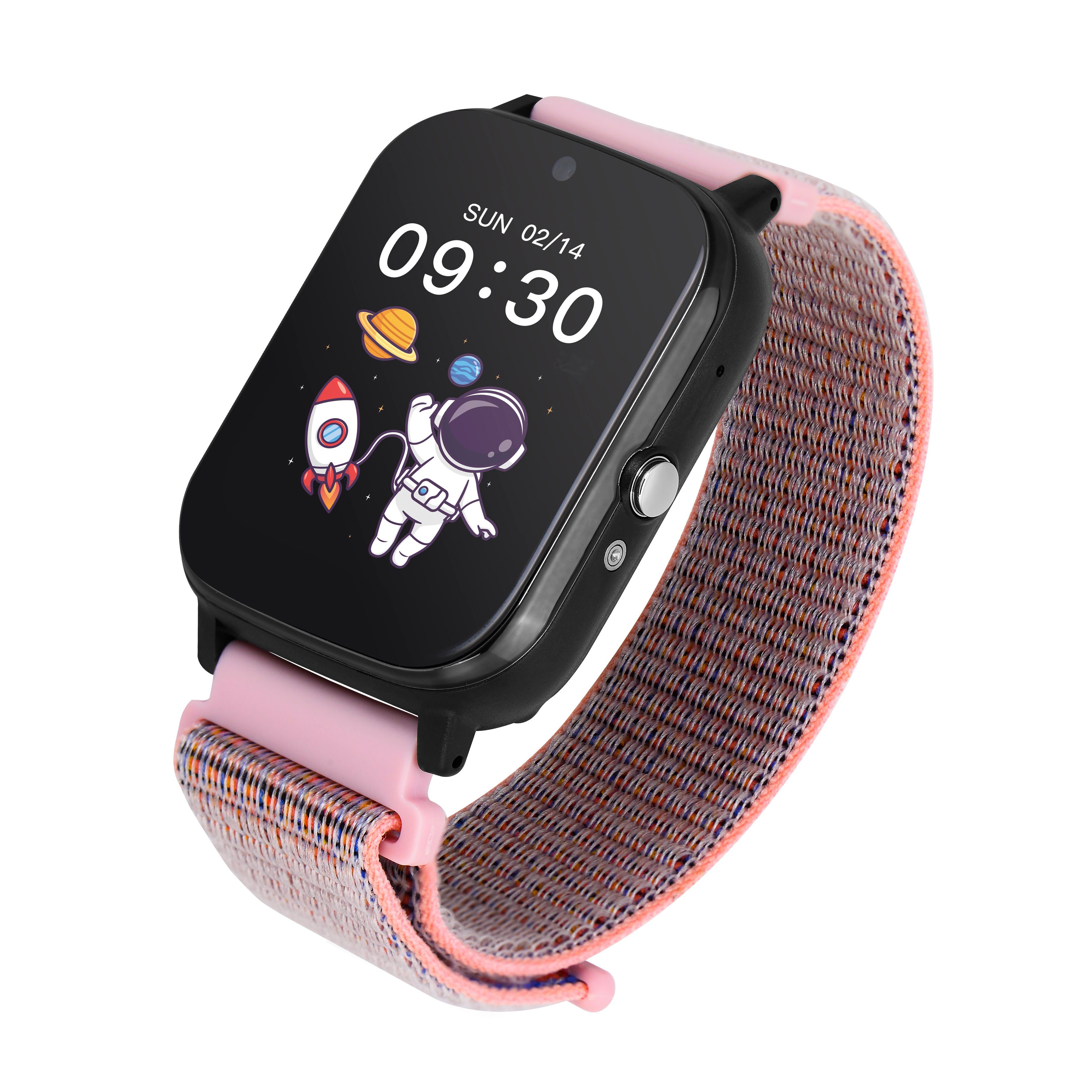 GARETT Smartwatch KIDS Tech 4G SIM Klettverschluss Kinder Uhr Smartwatch