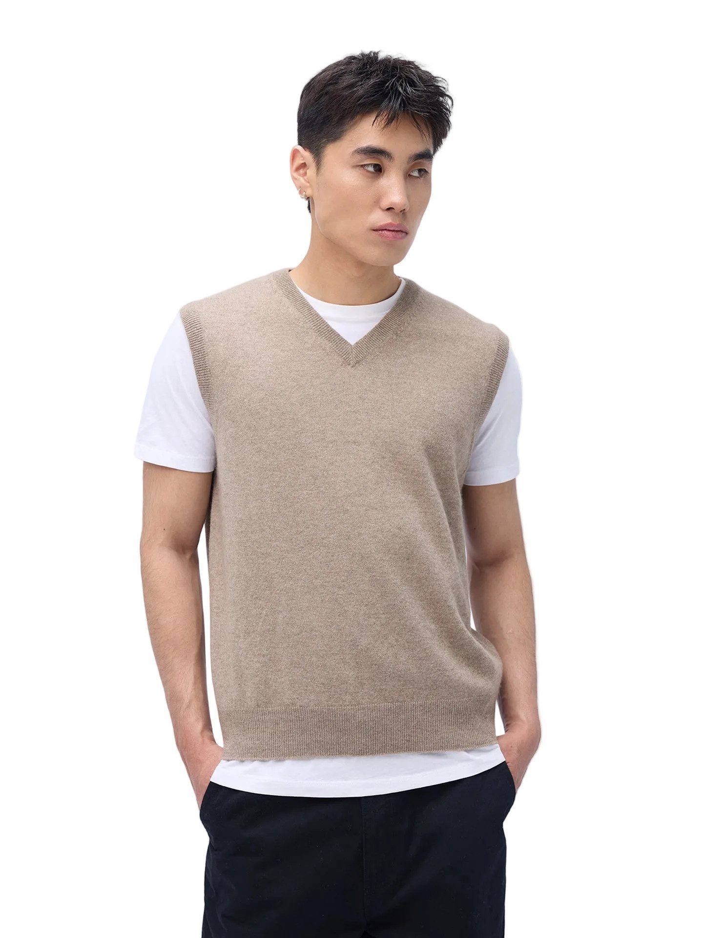 GOBI Cashmere Strickweste Kaschmir-Weste für Herren