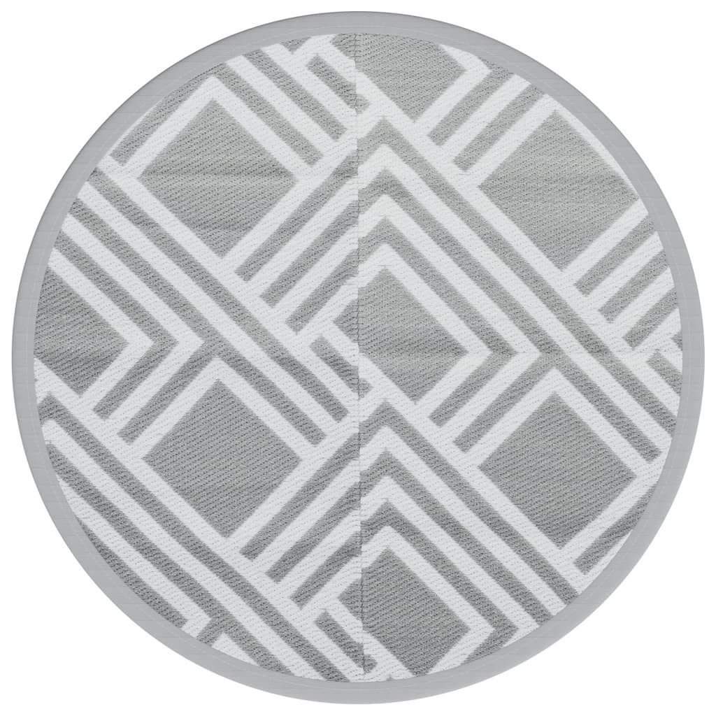 vidaXL Outdoorteppich Outdoor-Teppich ARAKIL Grau Ø200 günstig online kaufen