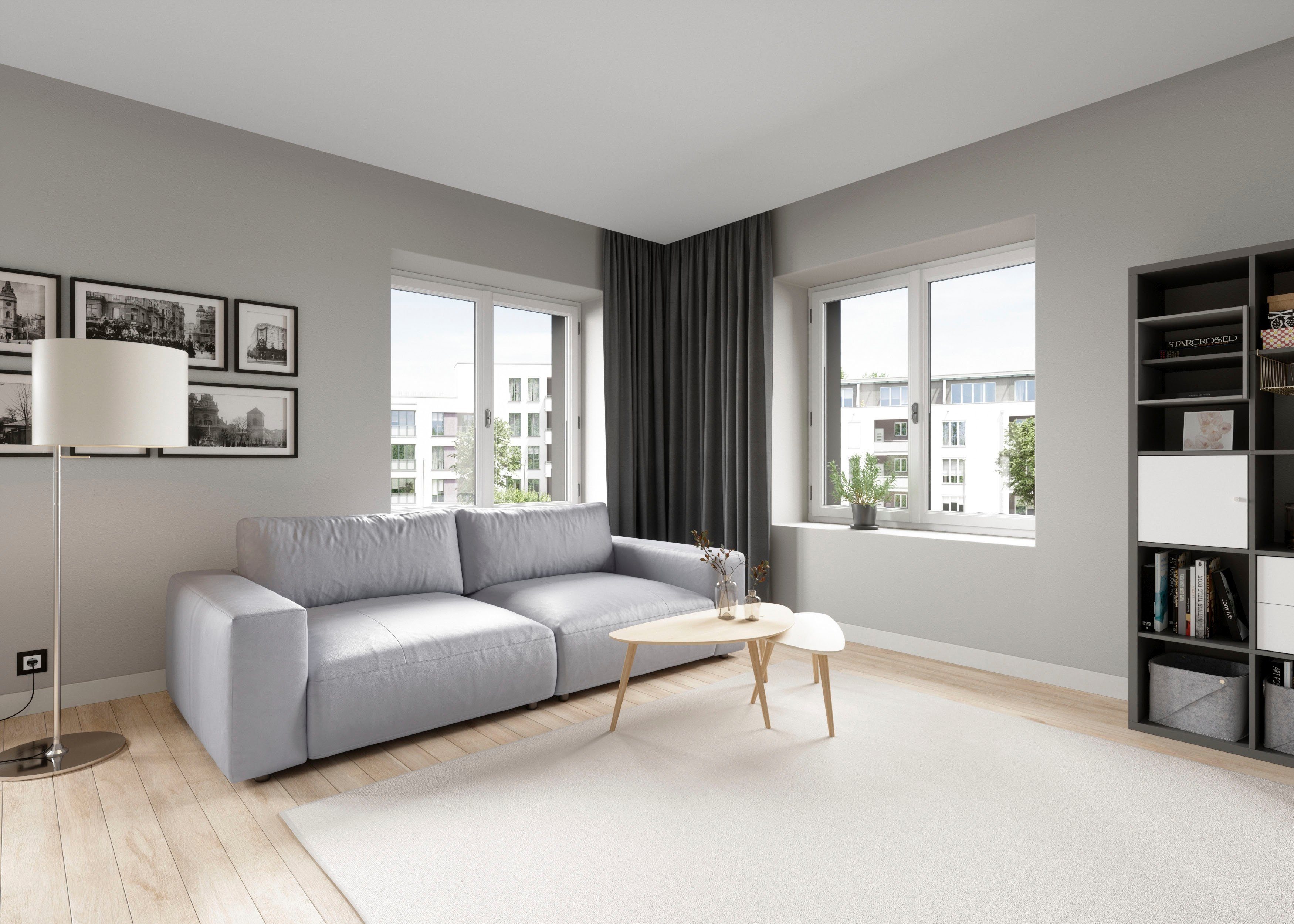 Musterring Big-Sofa LUCIA Mega Sofa, hoher Sitzkomfort, Breite 252cm, Kontrastnaht, in vielen Qualitäten und 4 unterschiedlichen Nähten, 2,5-Sitzer