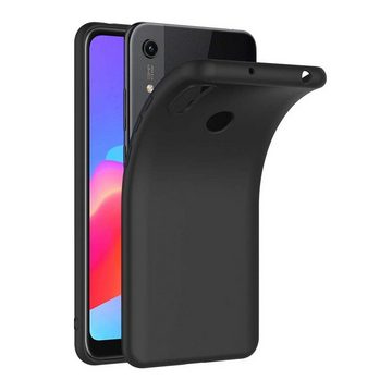 CoolGadget Handyhülle Black Series Handy Hülle für Honor 8A 6,3 Zoll, Edle Silikon Schlicht Robust Schutzhülle für Honor 8A Hülle