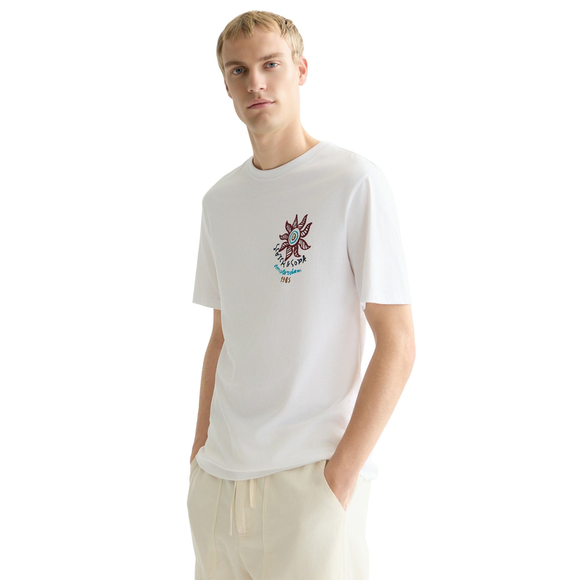 Scotch & Soda T-Shirt Herren T-Shirt 1er Pack Baumwolle (Packung, 1er Pack)