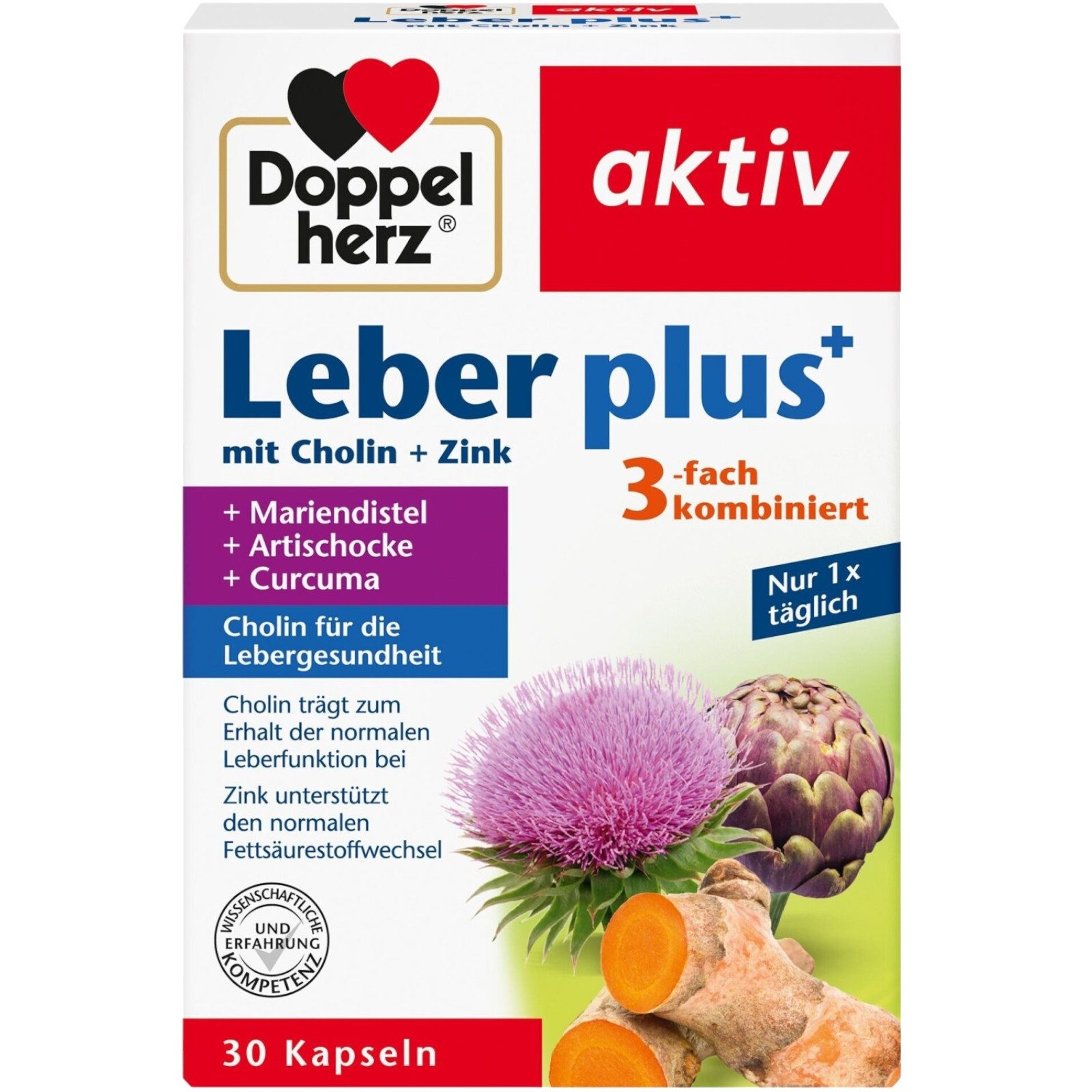 Doppelherz aktiv Leber Plus mit Cholin + Zink Kapseln Kapseln
