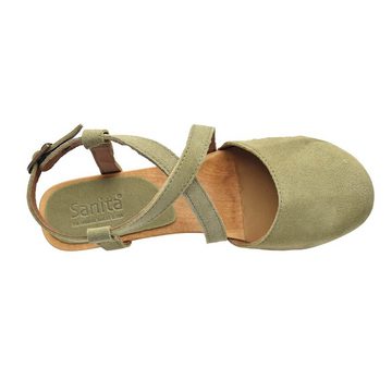 Sanita Wood- Linja Square Flex Sandal Sandale Green Sandale