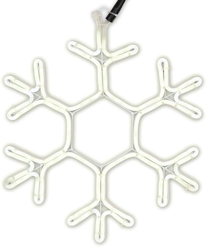 Nipach LED Fensterbild XA11031 Neonschneeflocke Wandleuchte 120er 40x40