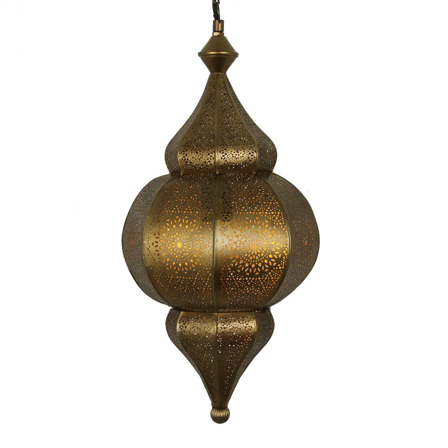 Orientalische ohne Deckenleuchte Moro aus Hayat im Fassung wie Leuchtmittel, Antik-Gold Lampe mit Prachtvolle Nacht Casa Look, gold Pendelleuchte E27 1001