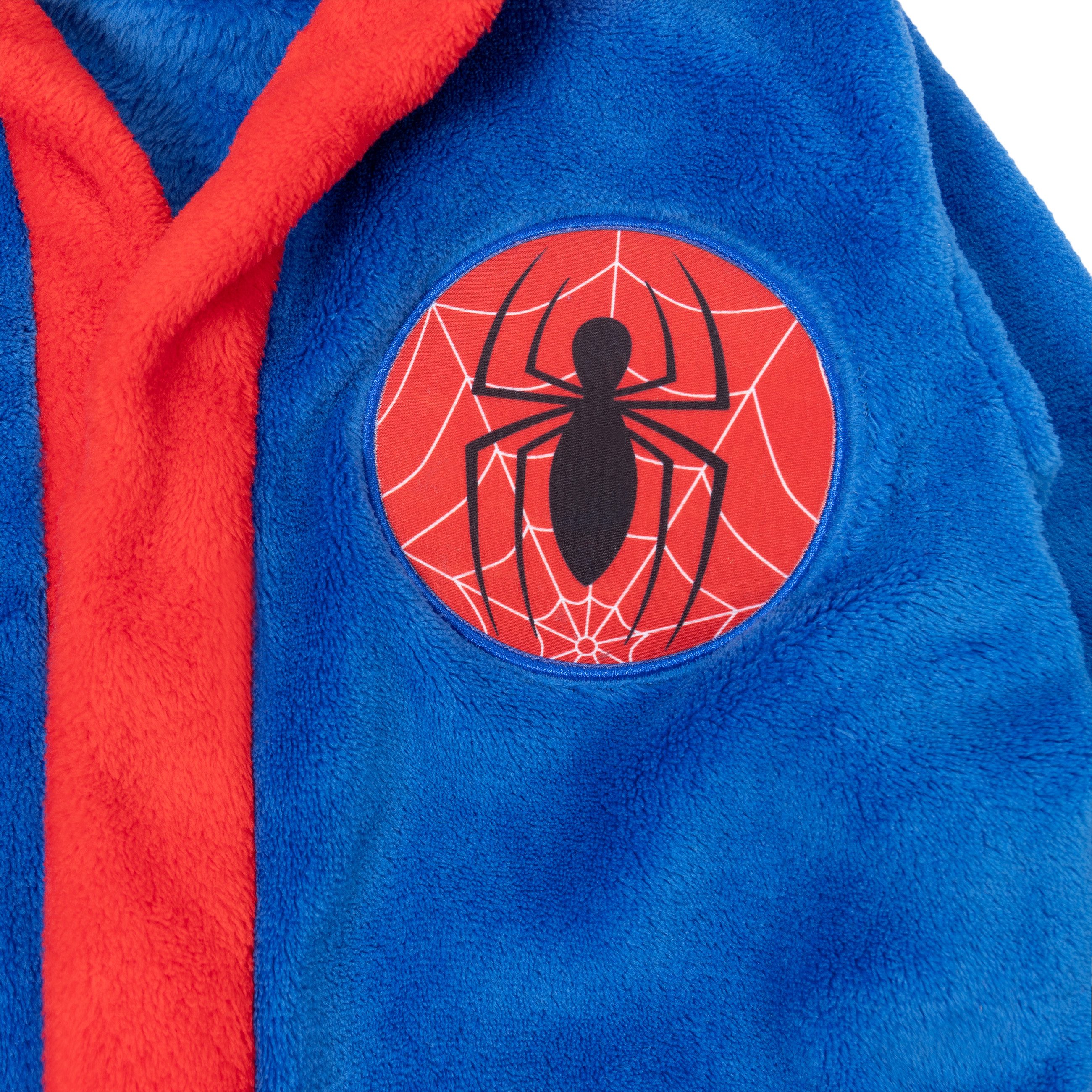 Spiderman Kinderbademantel Spiderman Bademantel Kinder, Kapuze, Bindegürtel