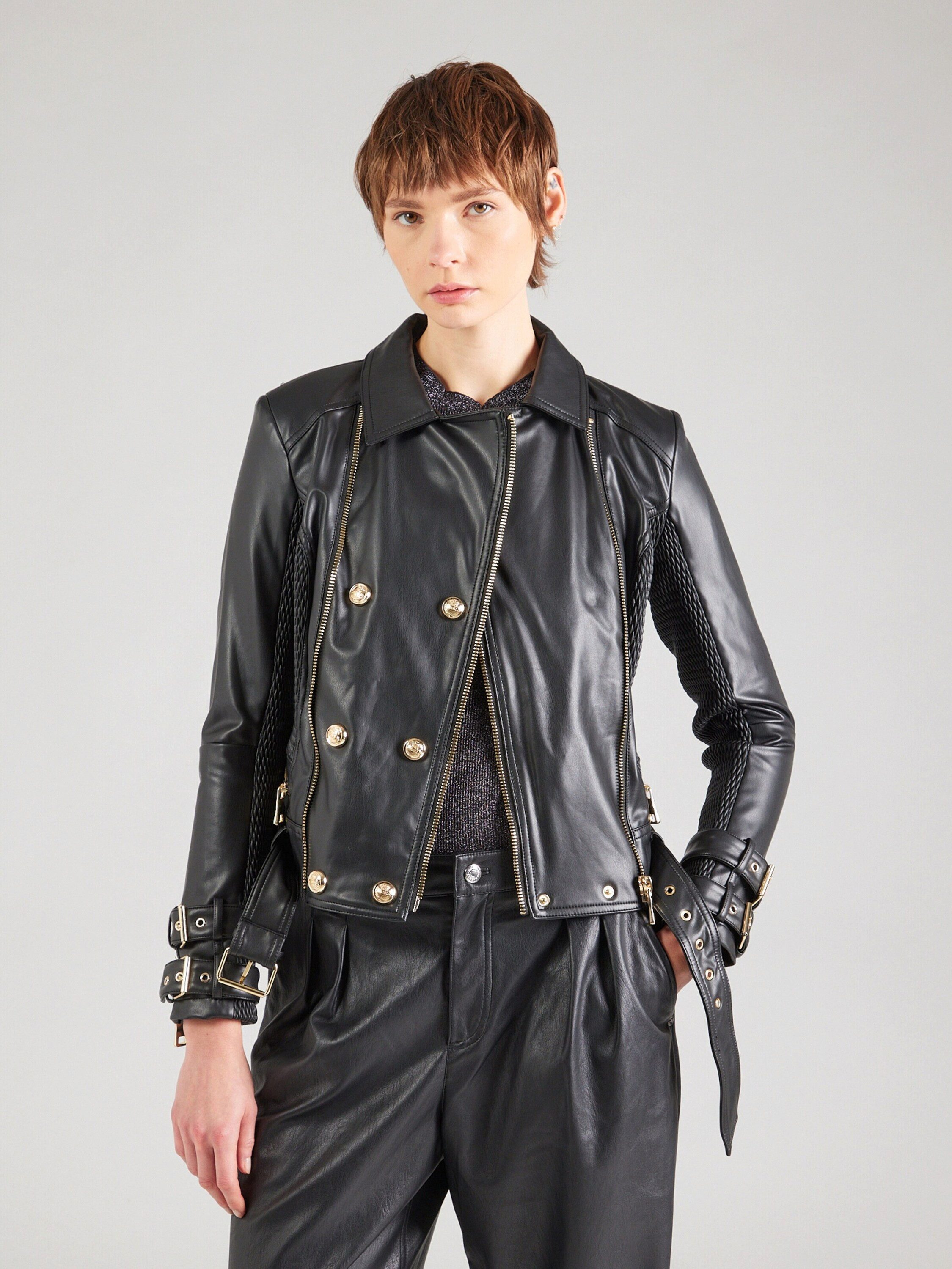 Guess Lederjacke MYLA MOTO JACKET (1-St)