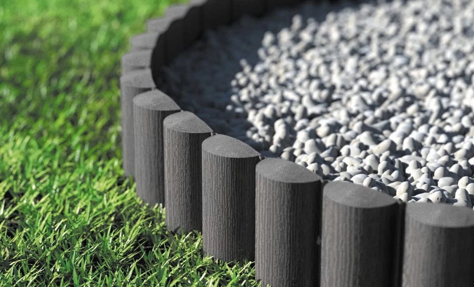Cellfast Pflanzkübel Cellfast Gartenpalisade STANDARD 2,3 m graphit – Bild 3 von 4