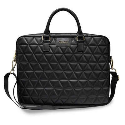 Guess Laptop-Hülle Guess Universell bis 16" Notebook/ Tablet Tasche Torba Quilted Schwarz