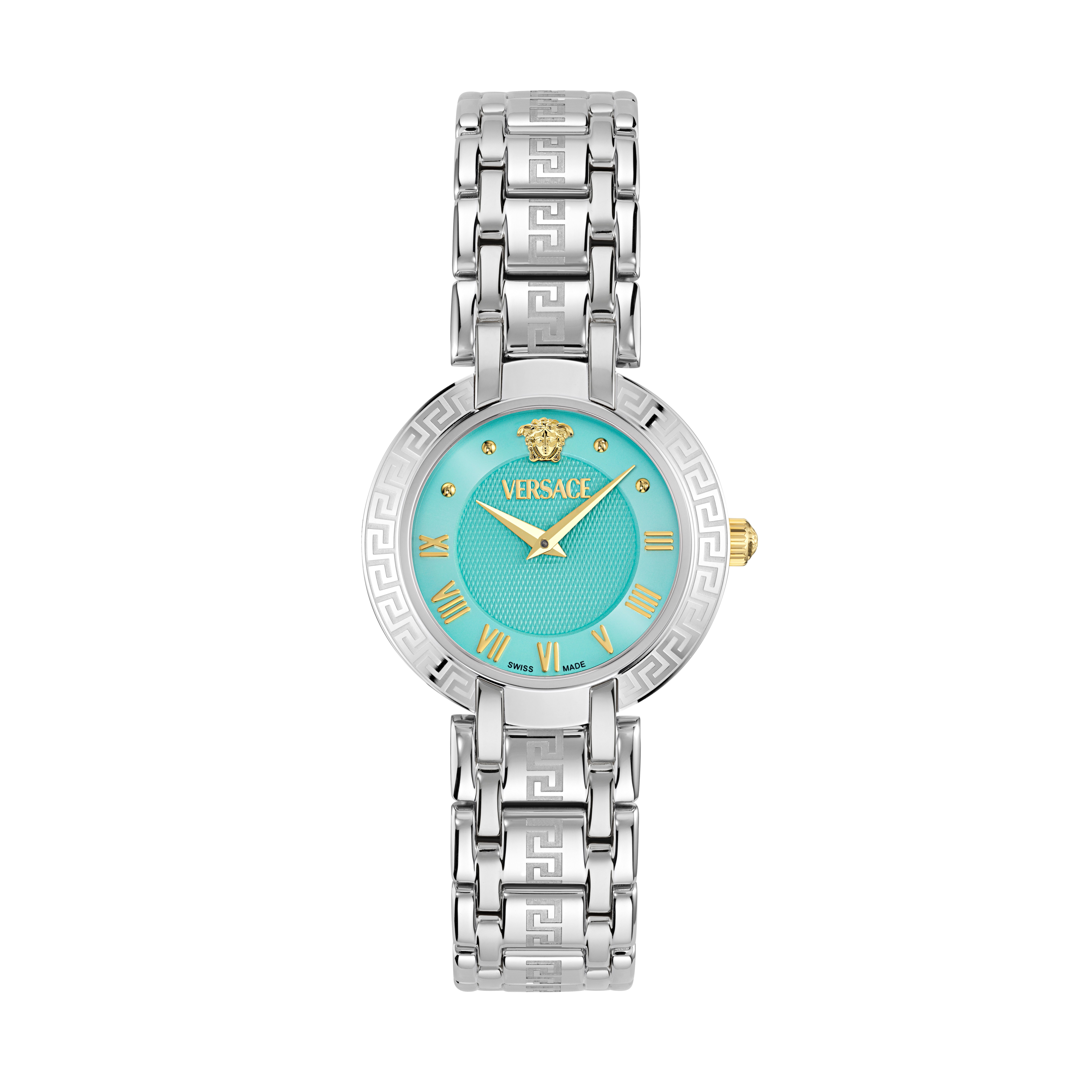 Versace Quarzuhr ANTLIA VE0P00325, Armbanduhr, Damenuhr, Swiss Made, Edelstahlarmband, analog