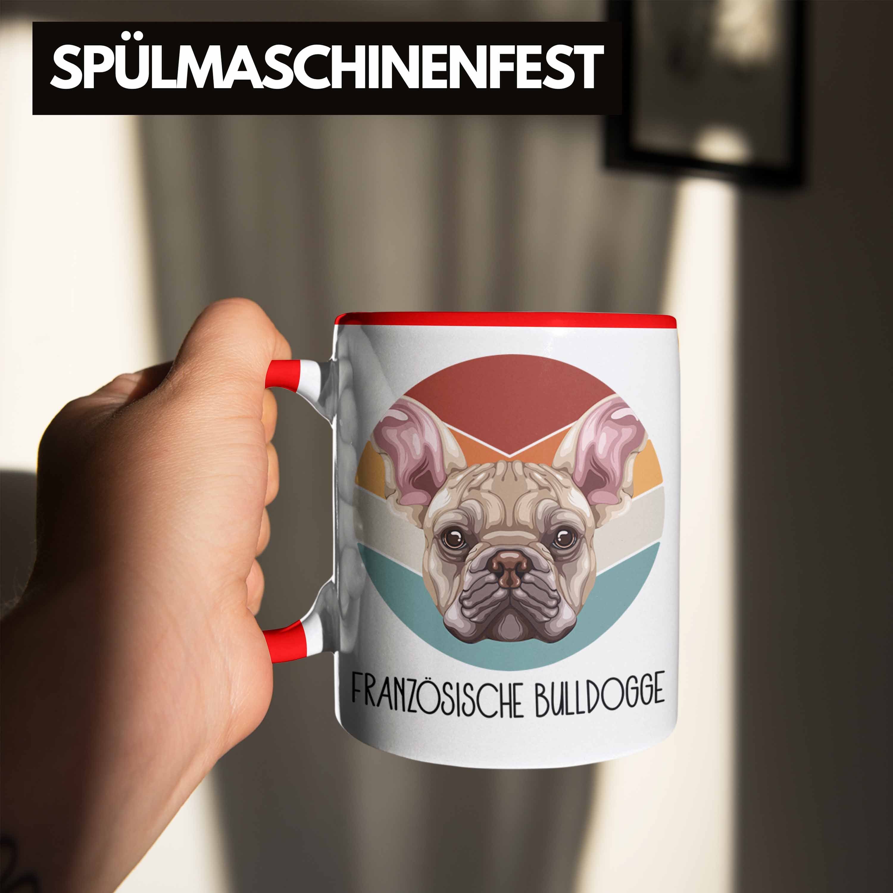 Geschen Rot Lustiger Bulldogge Spruch Trendation Besitzer Geschenk Französische Tasse Tasse