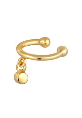 Elli Single-Ohrhaken Earcuff Kugel Kristall Elegant 925 Silber