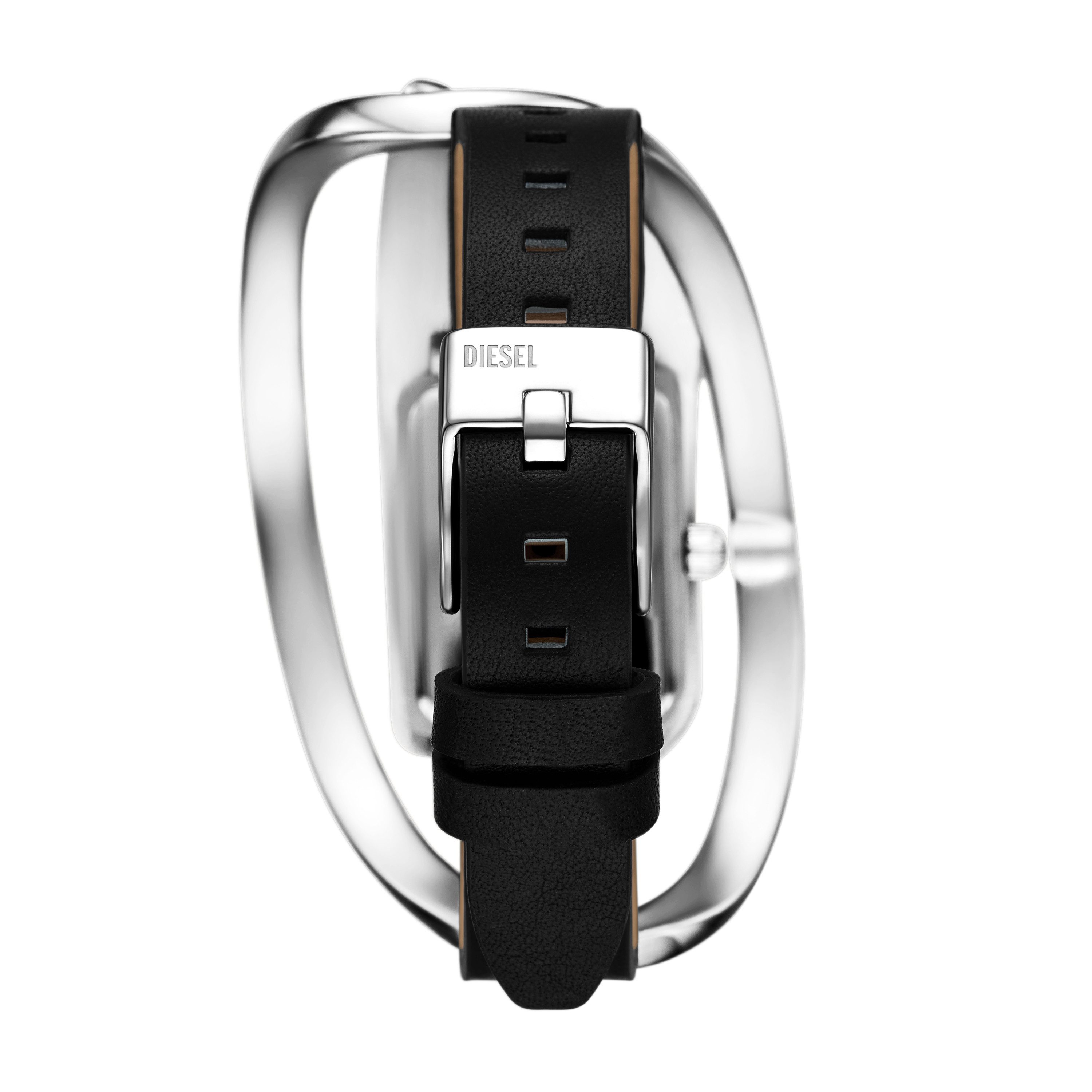Diesel Quarzuhr WRAP-D DZ5627, Armbanduhr, Damenuhr, Lederarmband, analog