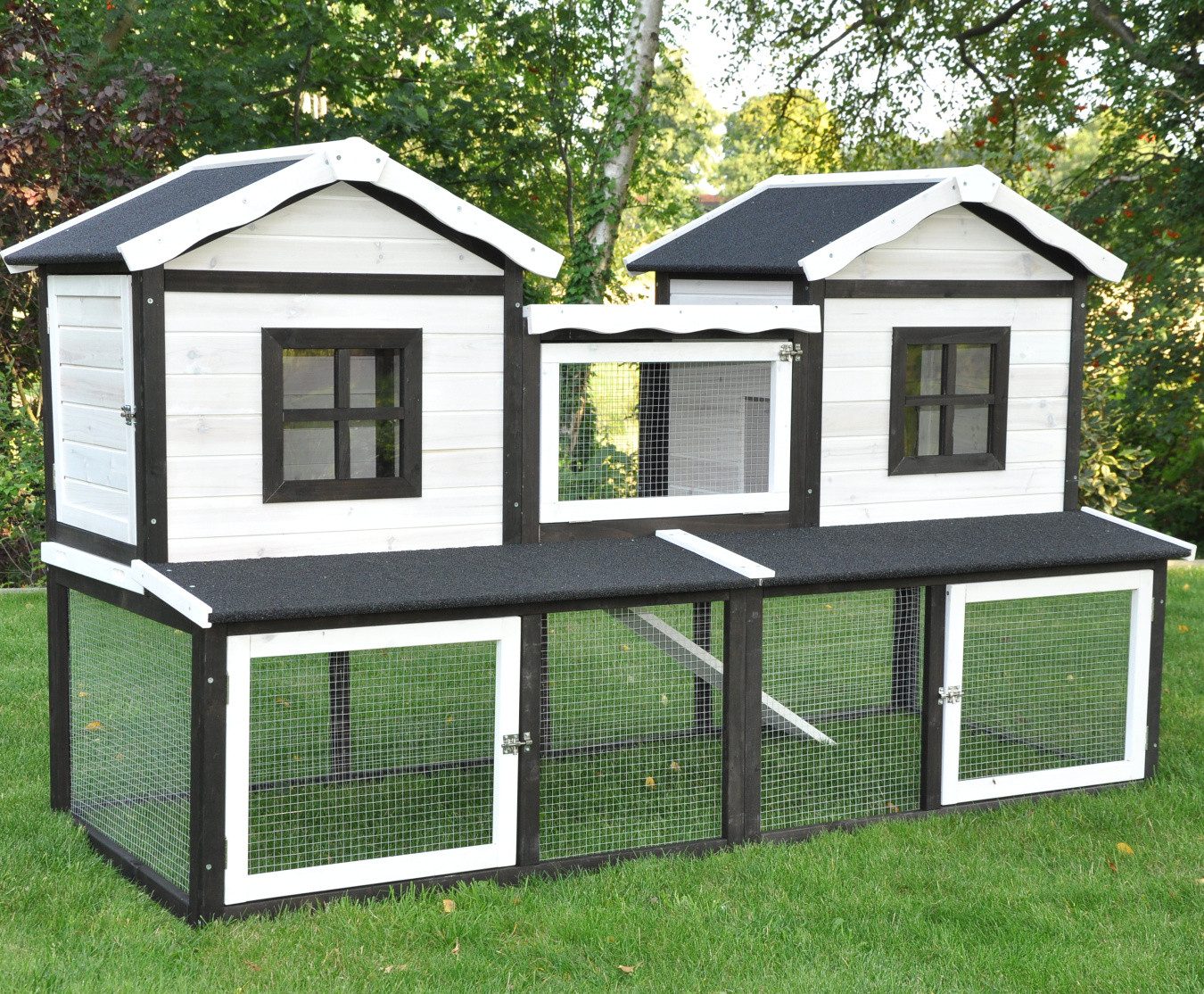 nanook Kleintierkäfig Kleintierstallkombi Fantasie braun weiß günstig online kaufen