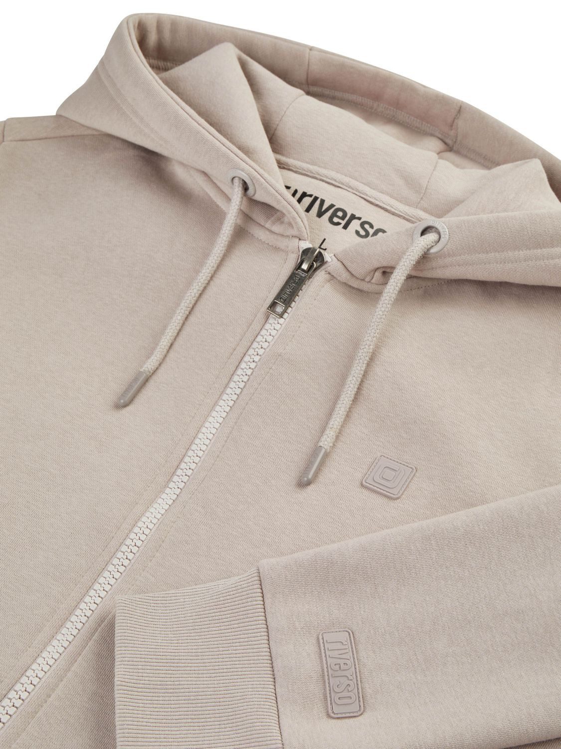 riverso Kapuzensweatjacke Herren Sweatjacke RIVBrad Regular Fit Hoodie mit Kängurutasche – Bild 4 von 4