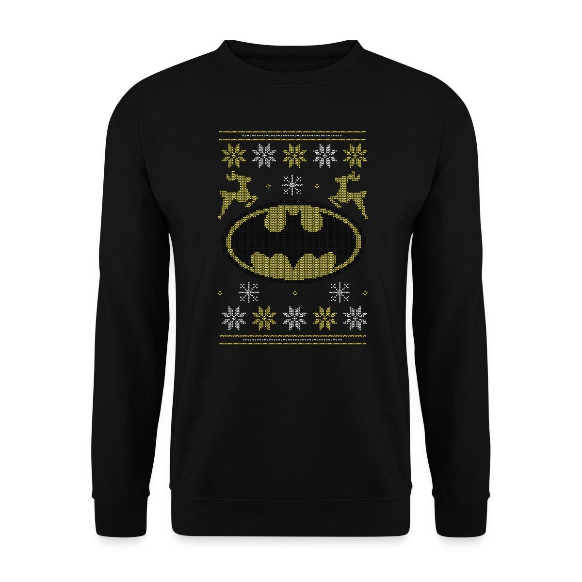Sweatshirt Justice League Batman Logo Ugly Christmas Unisex Pullover