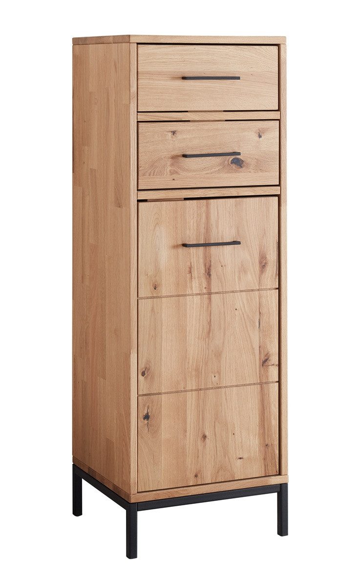 Main Möbel Midischrank Badmidischrank 40x115cm 'Orlando' Wildeiche massiv geölt 2 SK