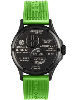 U-Boat Sportuhr U-Boat 9534 Darkmoon Green IPB Herrenuhr 44mm 5ATM