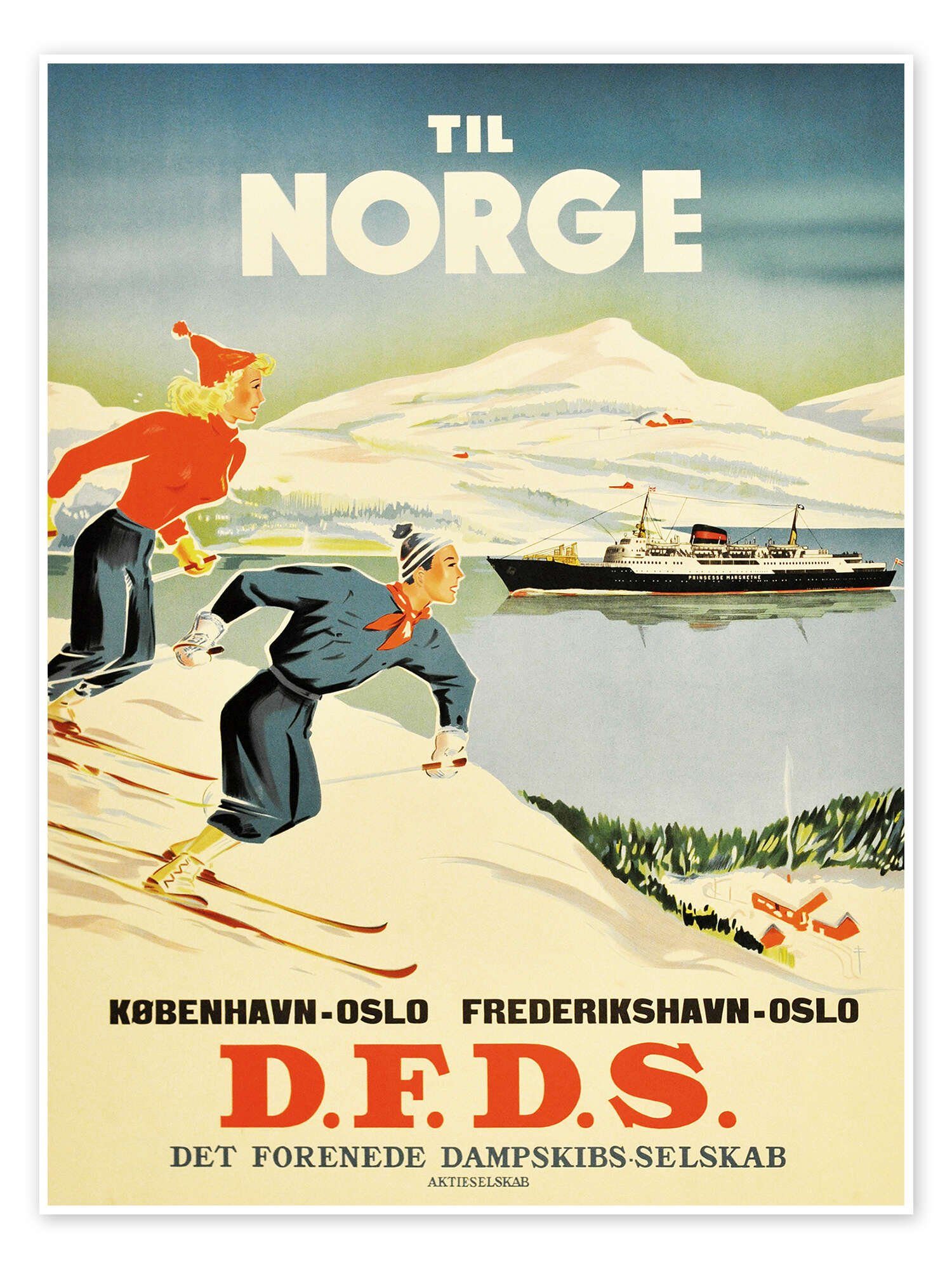 Poster Vintage Ski Collection