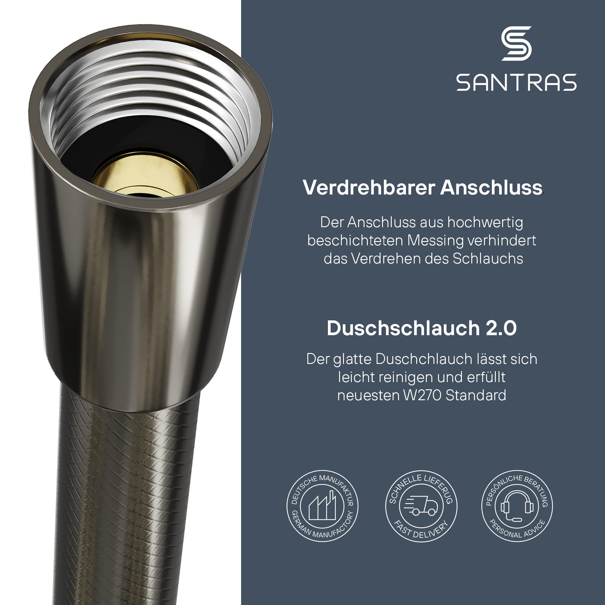 Santras Brauseschlauch Duschschlauch Chromo-Flex günstig online kaufen