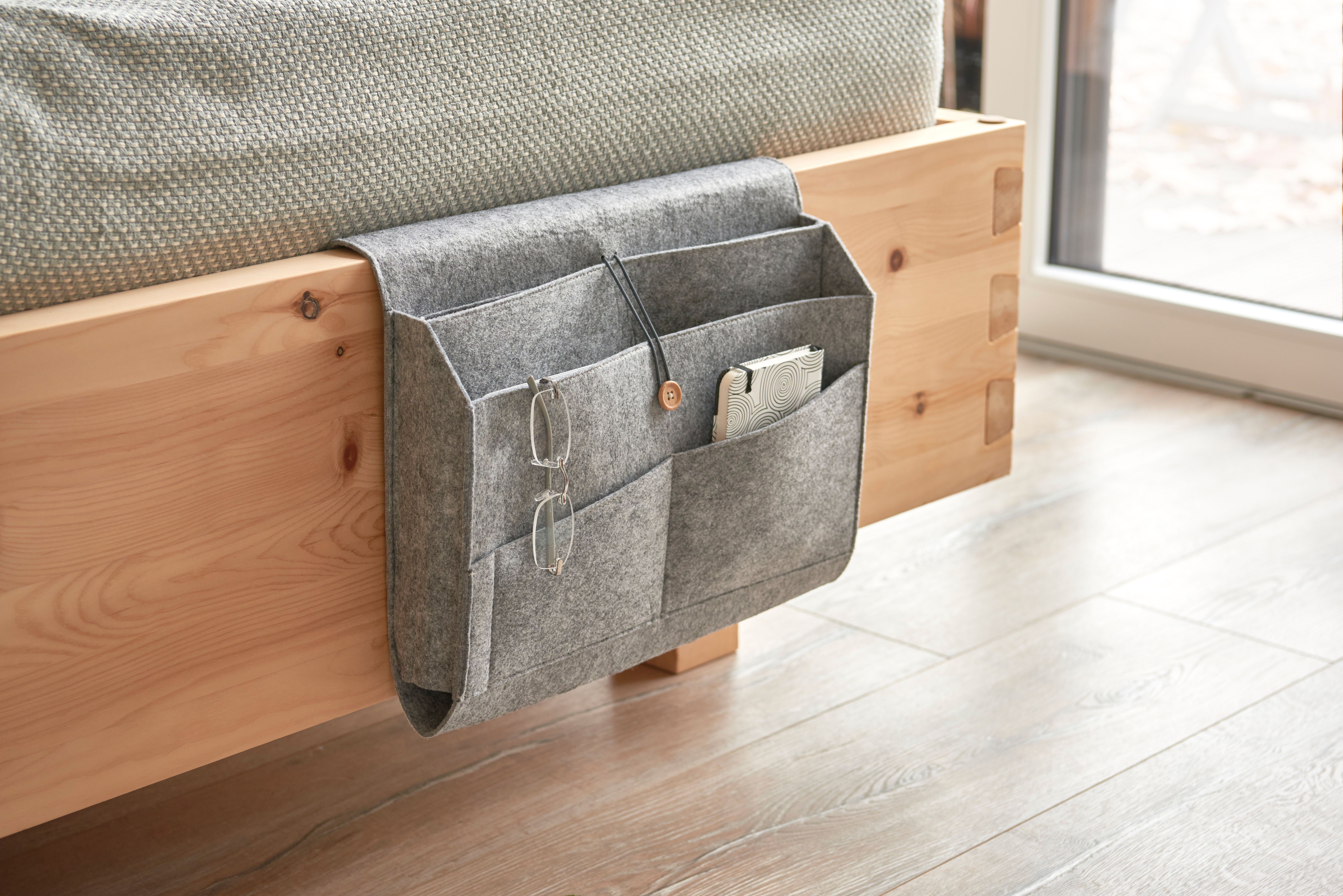 Zeller Present Aufbewahrungstasche Couch-Organizer, Filz, grau (1-tlg) – Bild 3 von 4