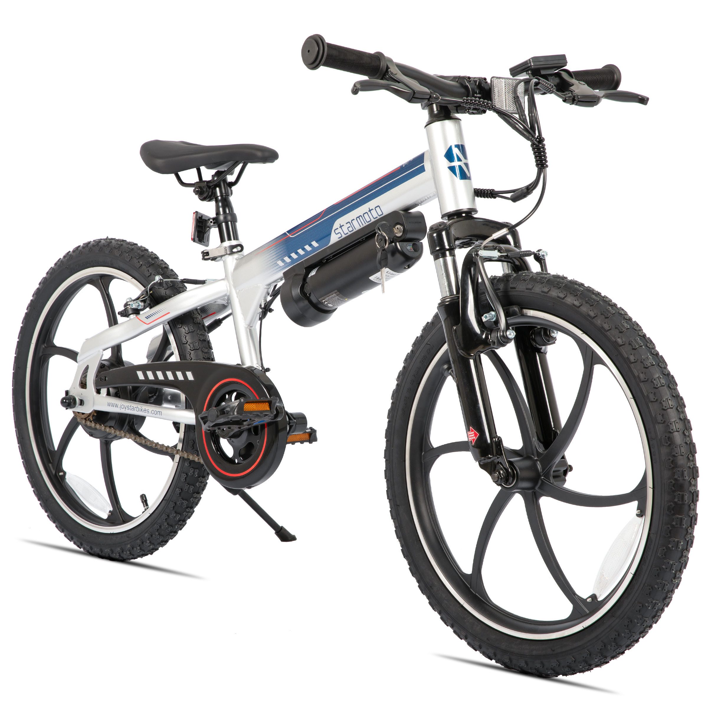 HILAND E-Bike Kinder E-Bike 20 Zoll 2 Fahrmodi Einrohrrahmen für Alltag & Freizeit
