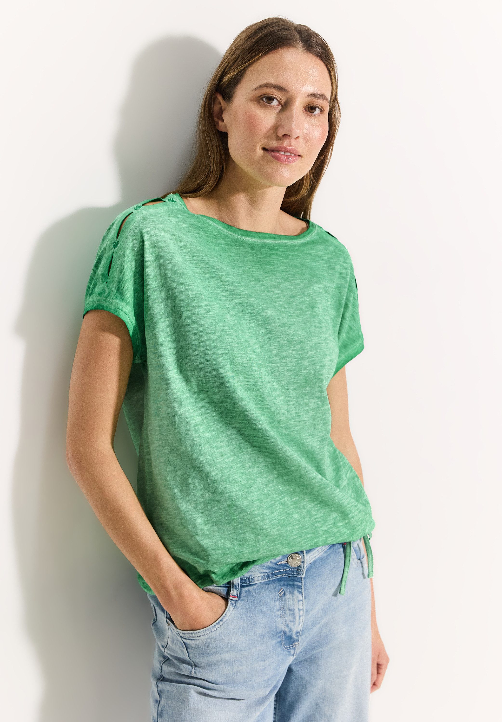 Cecil T-Shirt mit Knotendetail
