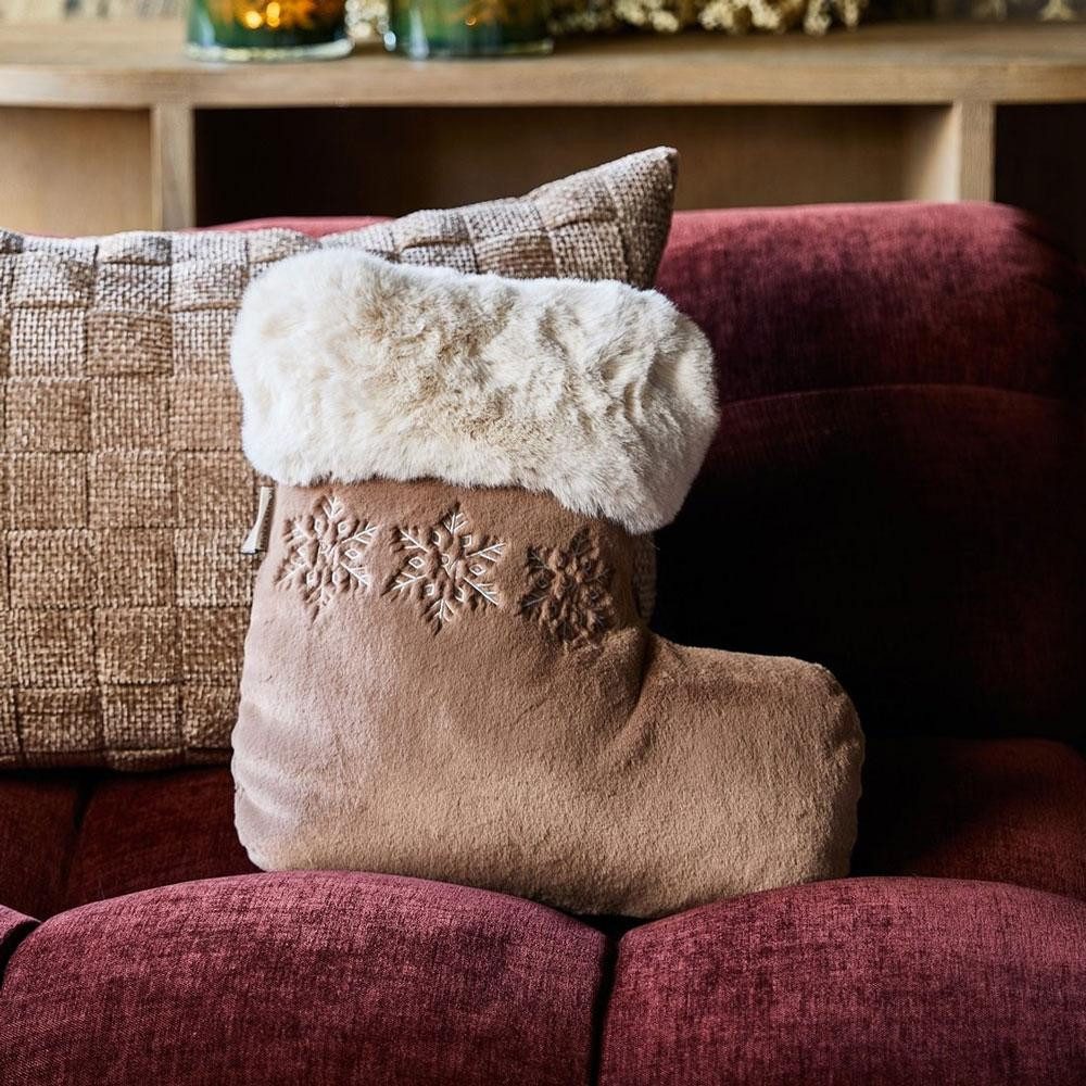 Rivièra Maison Kissenhülle Kissen Weihnachtsstiefel Christmas Stocking günstig online kaufen