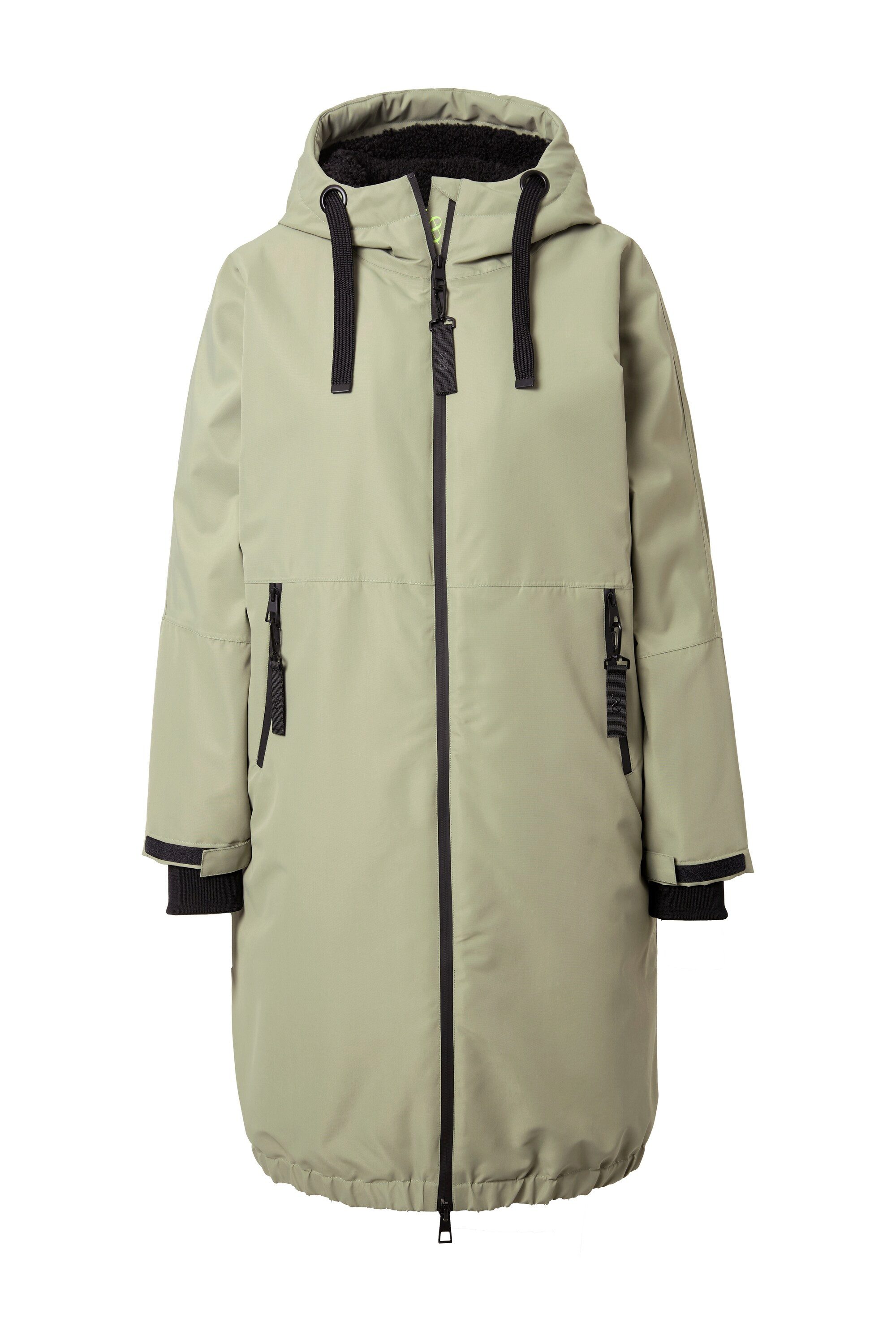 Laurasøn Wintermantel Funktionsmantel oversized Teddyfutter Kapuze günstig online kaufen