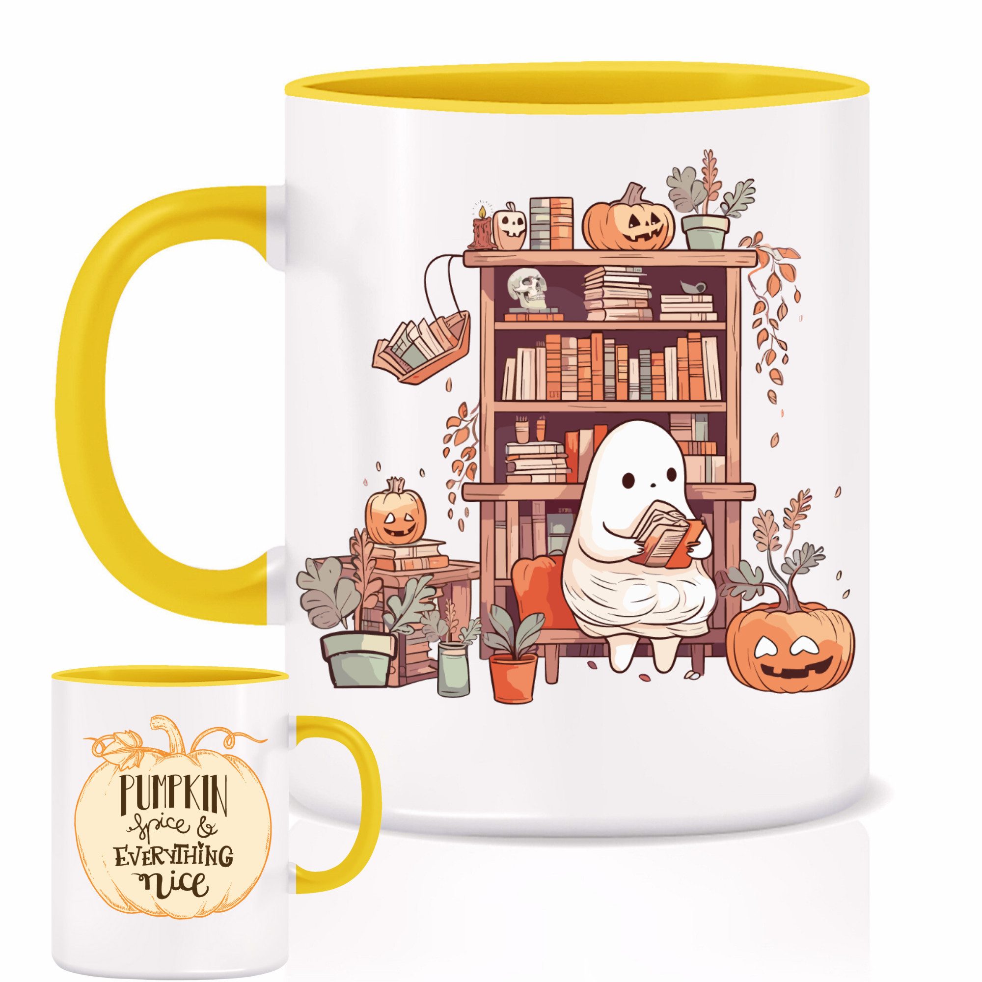 Giftandprint Tasse Pumpkin Spice deko, Kürbistasse, Geschenk, Kürbis, Weihnachten, Spüllmaschinengeeignet, Mikrowellengeeignet
