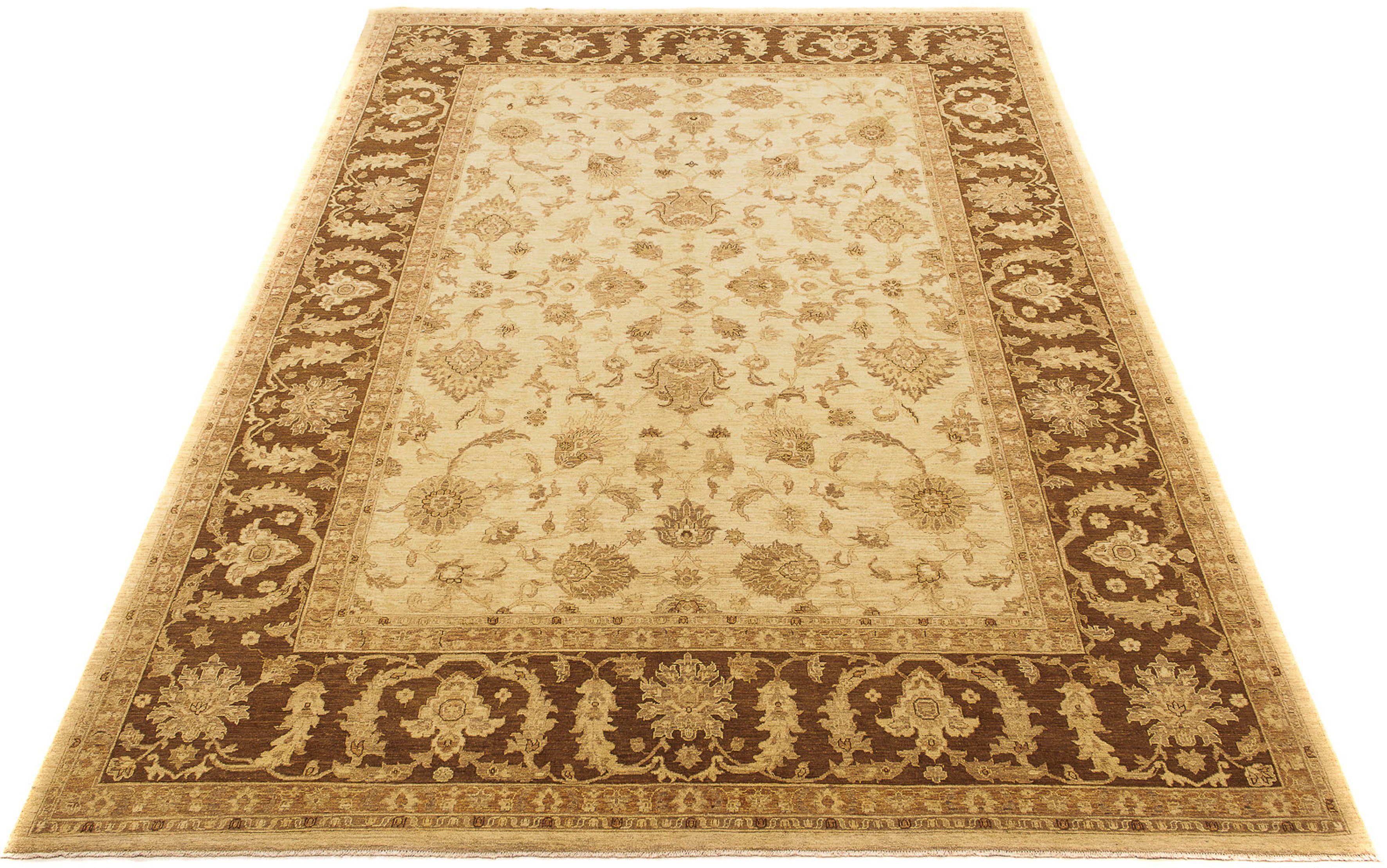 Orientteppich Ziegler - 399 x 298 cm - beige, morgenland, rechteckig, Höhe: 6 mm, Wohnzimmer, Handgeknüpft, Einzelstück mit Zertifikat