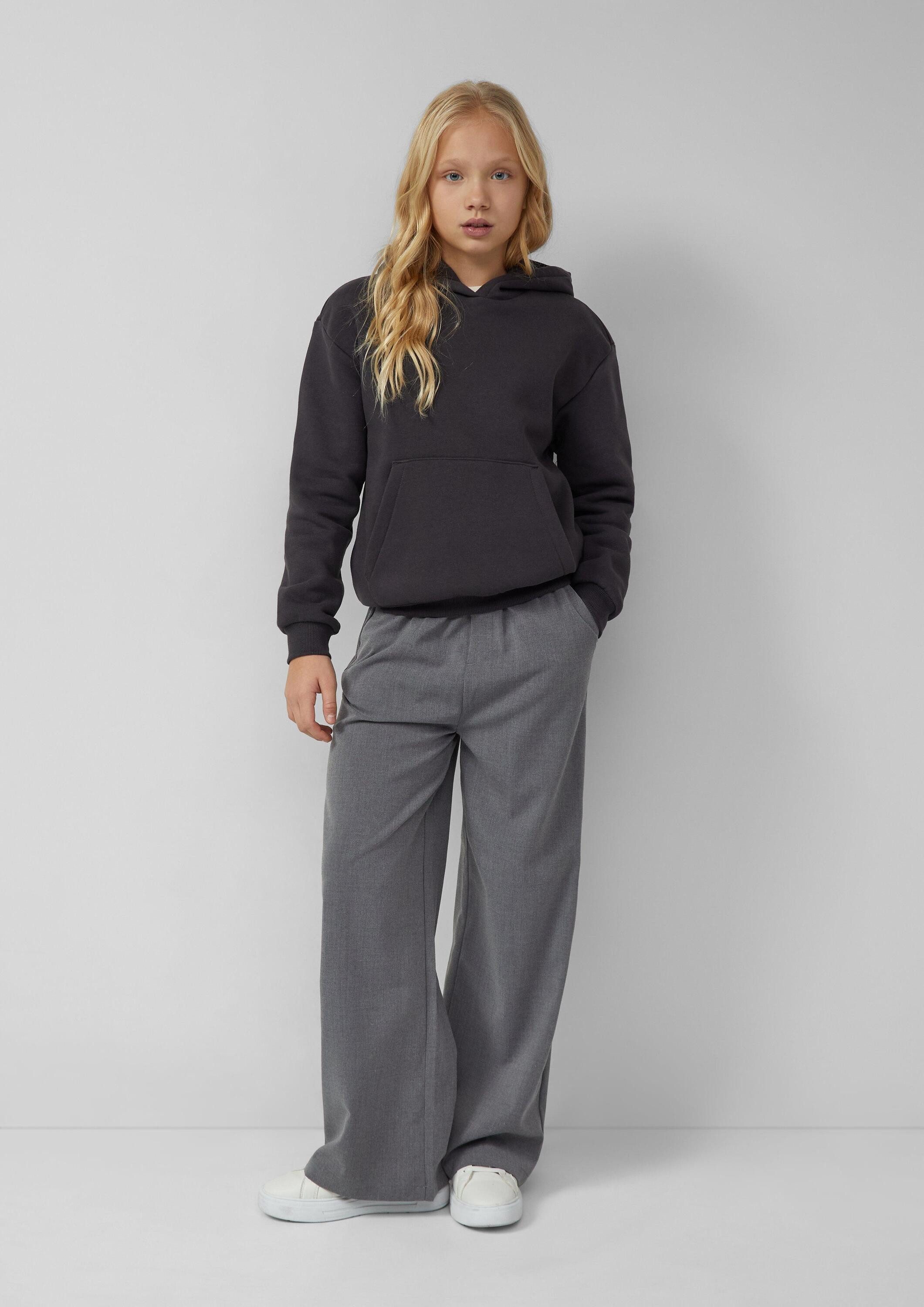 s.Oliver Sweatshirt Sweatshirt Kuscheliger Hoodie mit Rückenprint