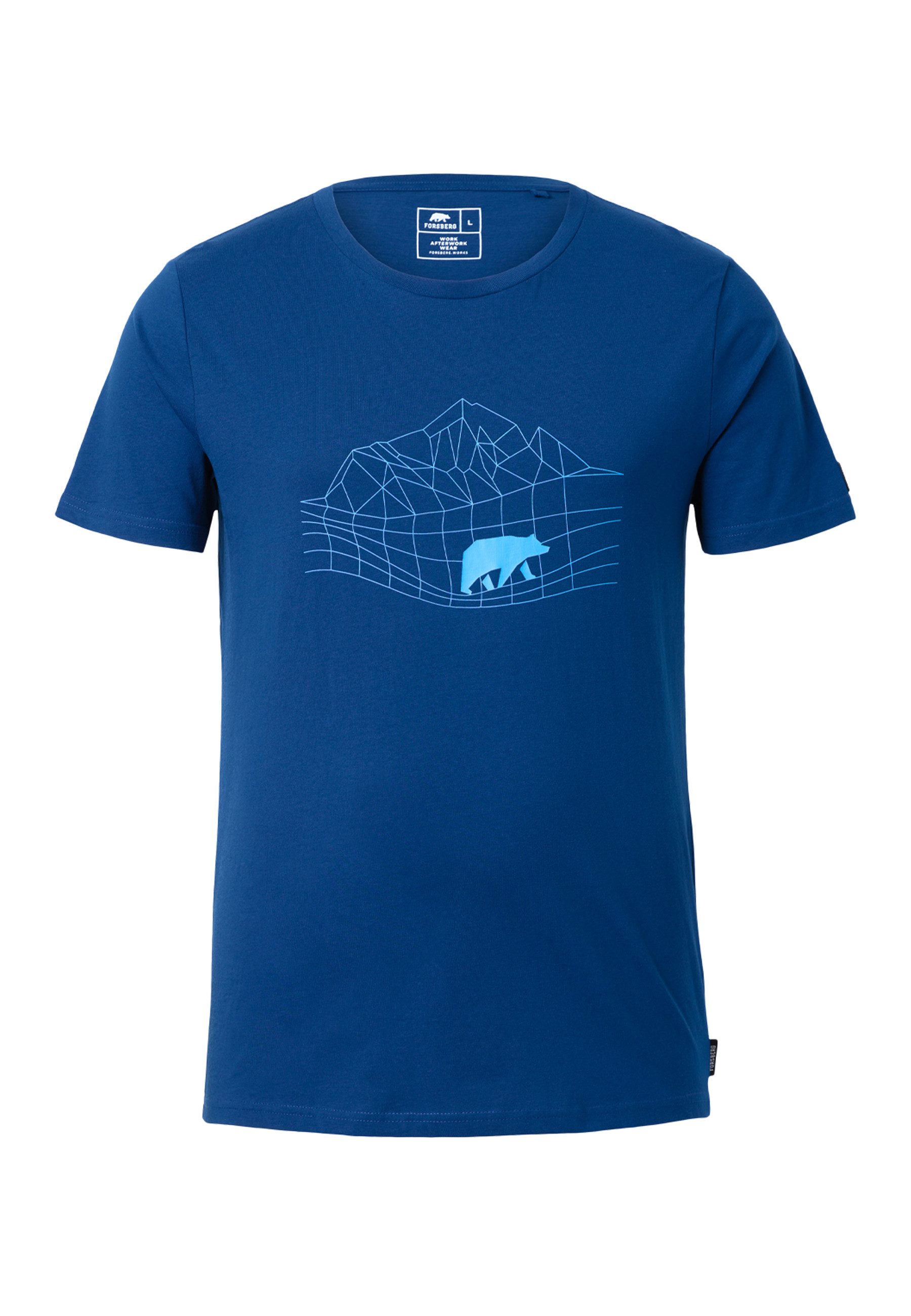 FORSBERG T-Shirt mit Polygonraster-Logo günstig online kaufen