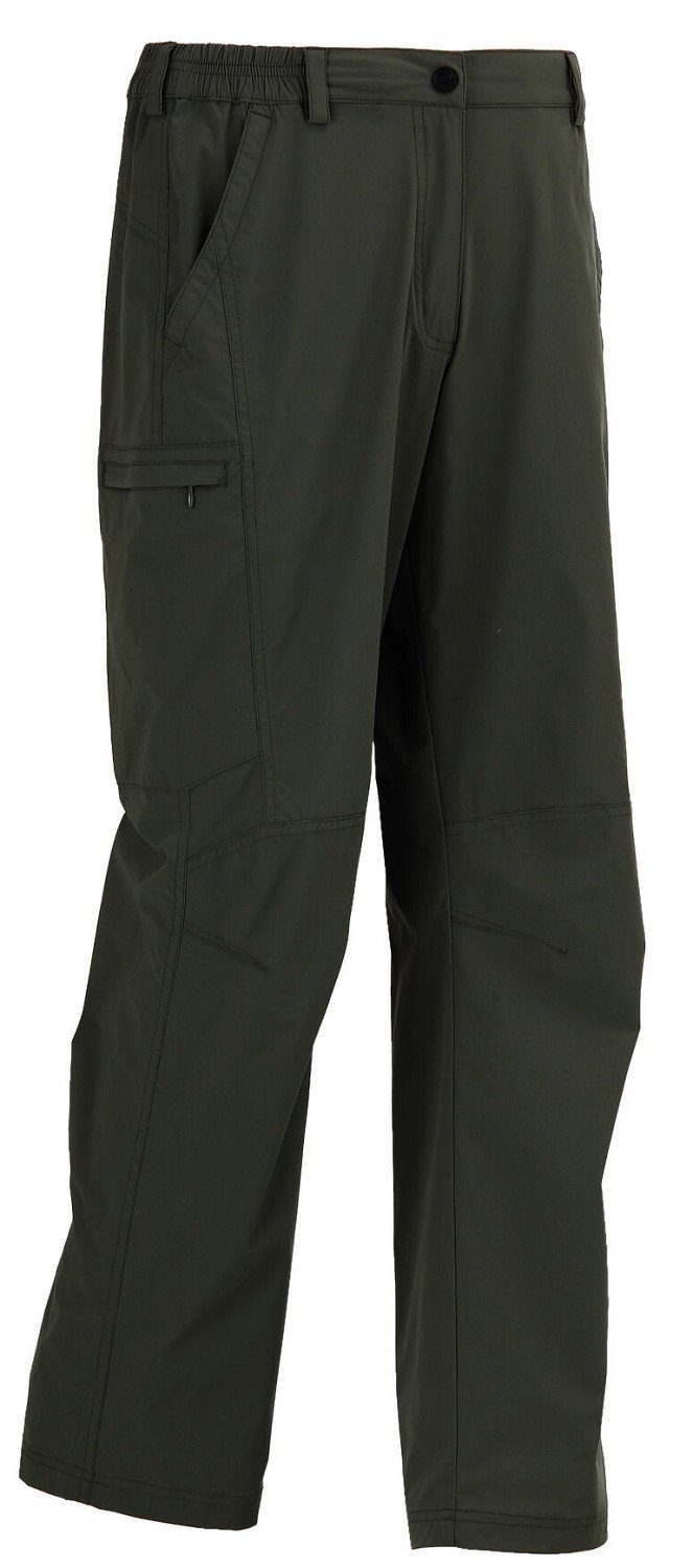 Maul Sport® Outdoorhose Outdoorhose Wanderhose Trekkinghose elastisch, atmungsaktiv, bügelfrei mit elastischem Bund oliv