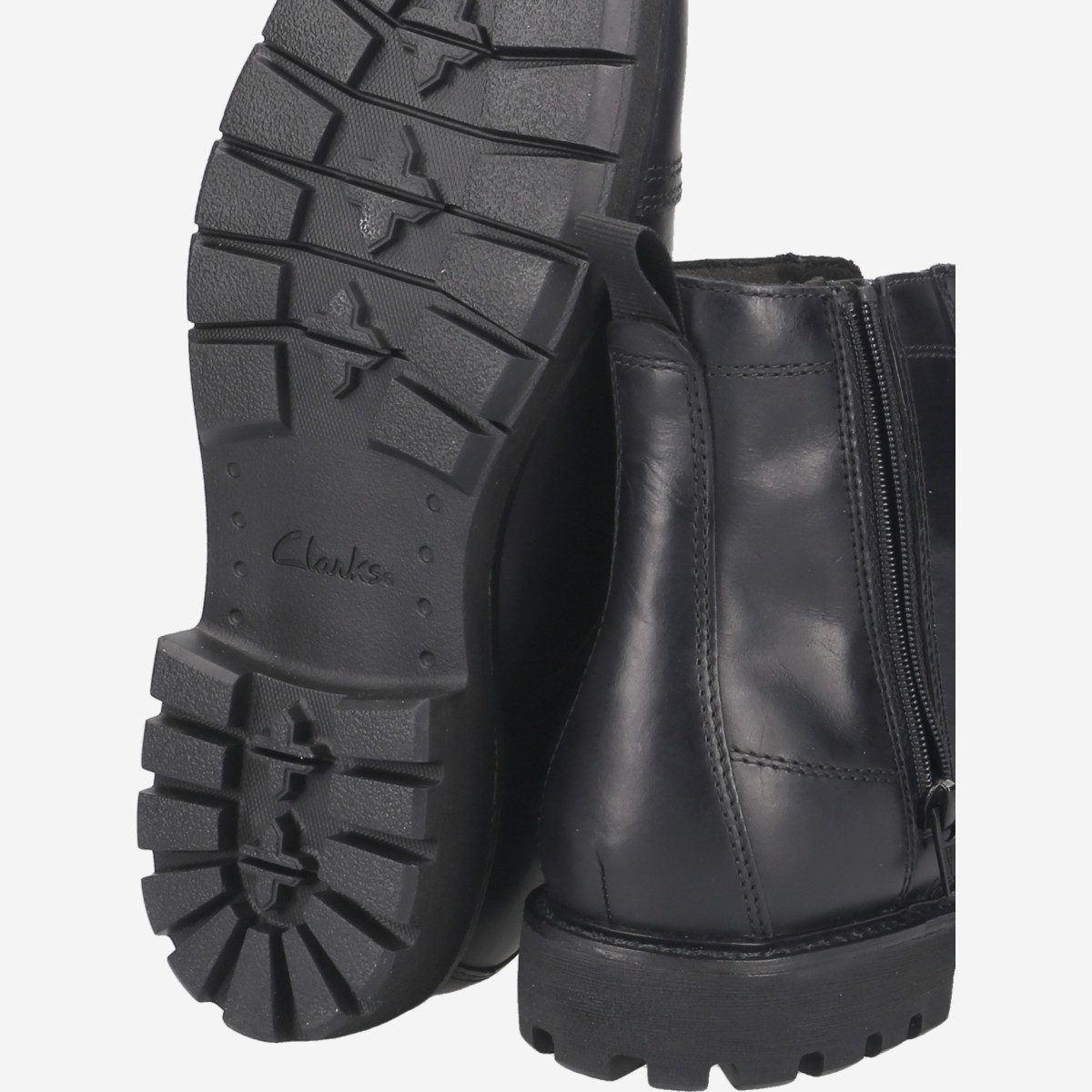 Clarks Clarks Batcombe Cap 26174676 7, Boots in Schwarz für Herren Stiefel