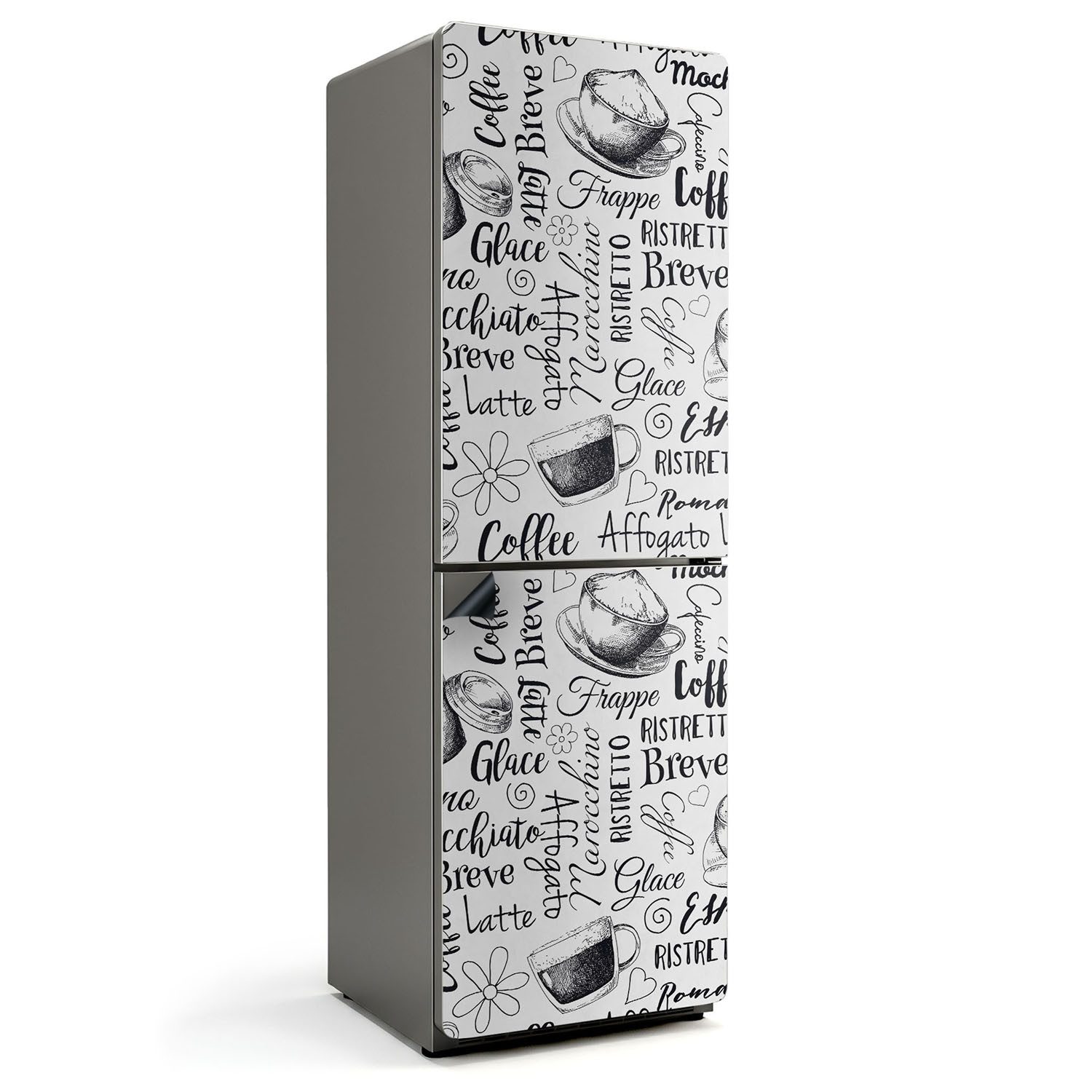 Tulup Magnetfolie Kühlschrank Magnetmatte Kaffee Magnetfolie für den Kühlschrank