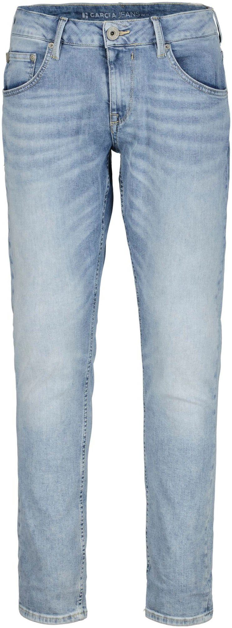 Garcia Tapered-fit-Jeans light 611 used Russo