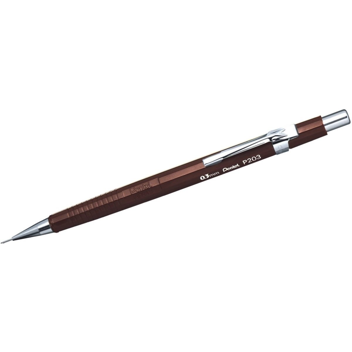 PENTEL Bleistift Druckbleistift Sharp 200 0,3mm braun (12 Stück)