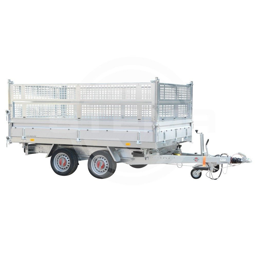 STEMA PKW-Anhänger ROCKO Smart, max. 1870 kg, Set, 2-tlg., inkl. Gitteraufsatz 66 cm