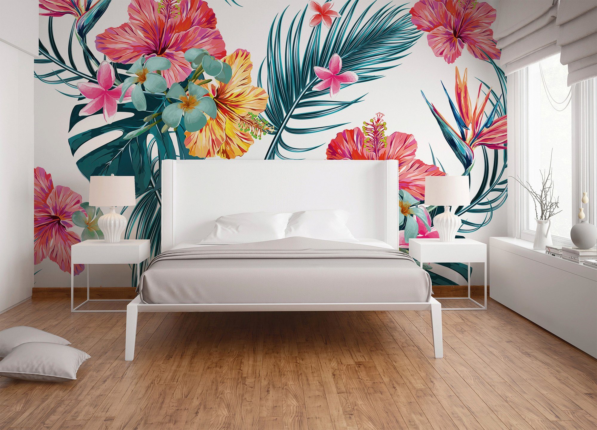 living walls Fototapete »Designwalls Tropical Art 1«, glatt, (5 St)-HomeTrends