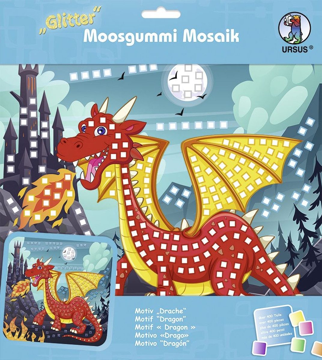 Ursus - Ludwig Bähr Bastelfilz Moosgummi Mosaik Glitter Drache