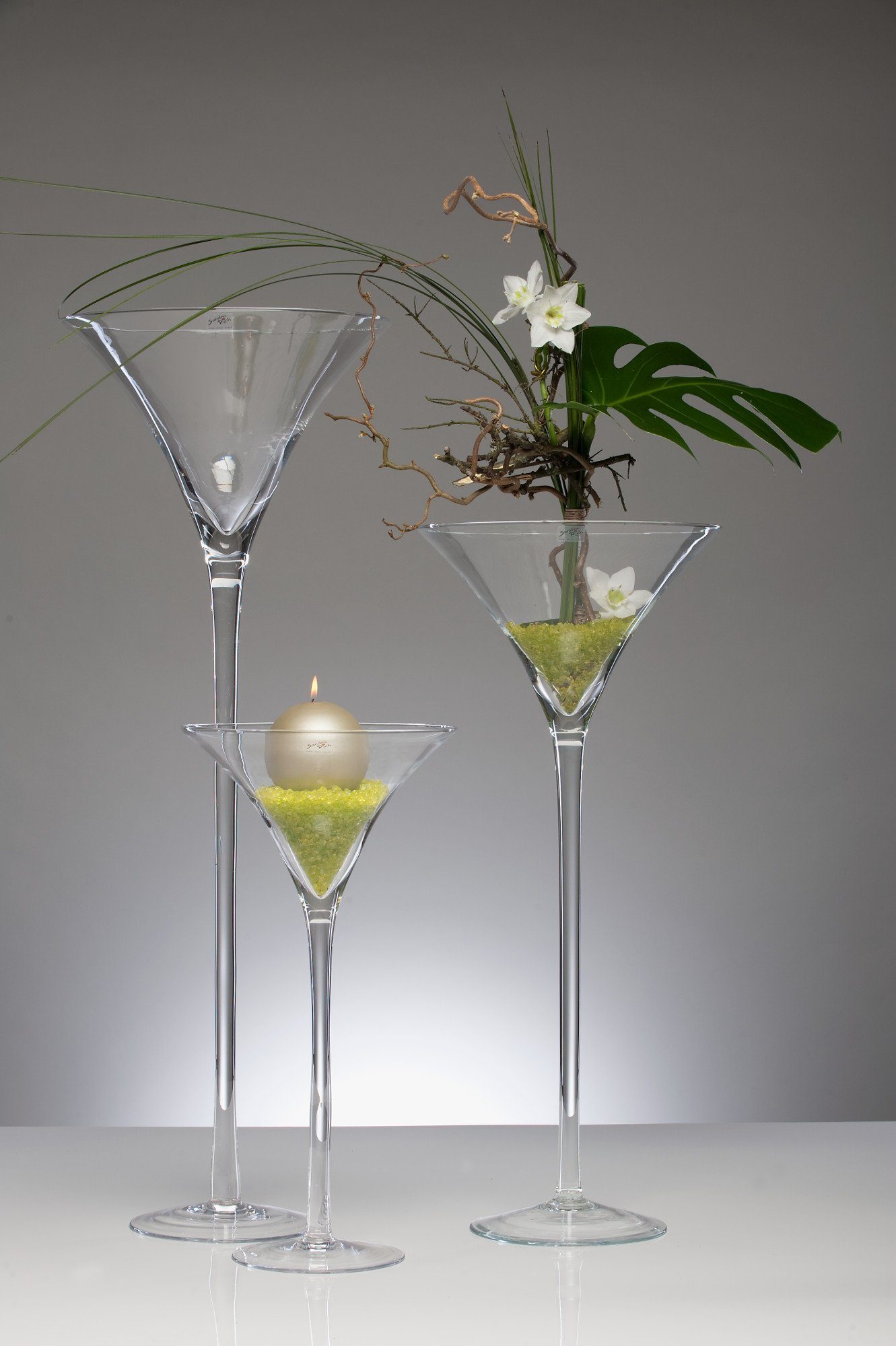 Sandra Rich Dekovase Glasvase XXL rund günstig online kaufen