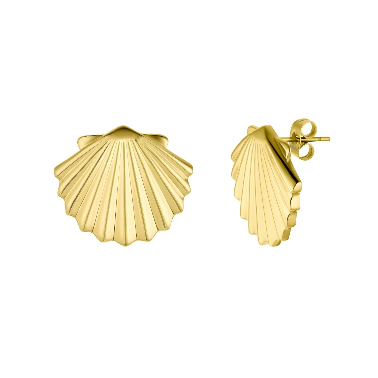 Noelani Paar Ohrstecker Noelani Ohrstecker für Damen, Edelstahl, Muschel (Ohrstecker, 4-tlg)