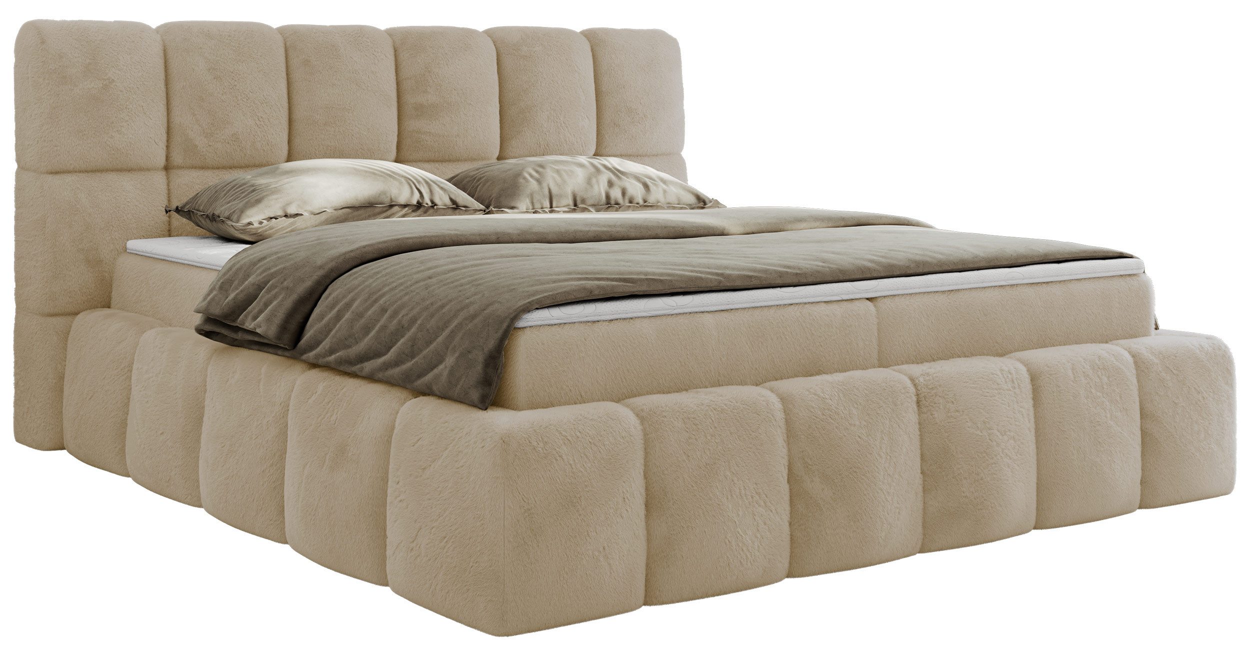 MKS MÖBEL Boxspringbett NIRA (Packung, Set, Topper T25, T30-Schaum, Multipo günstig online kaufen