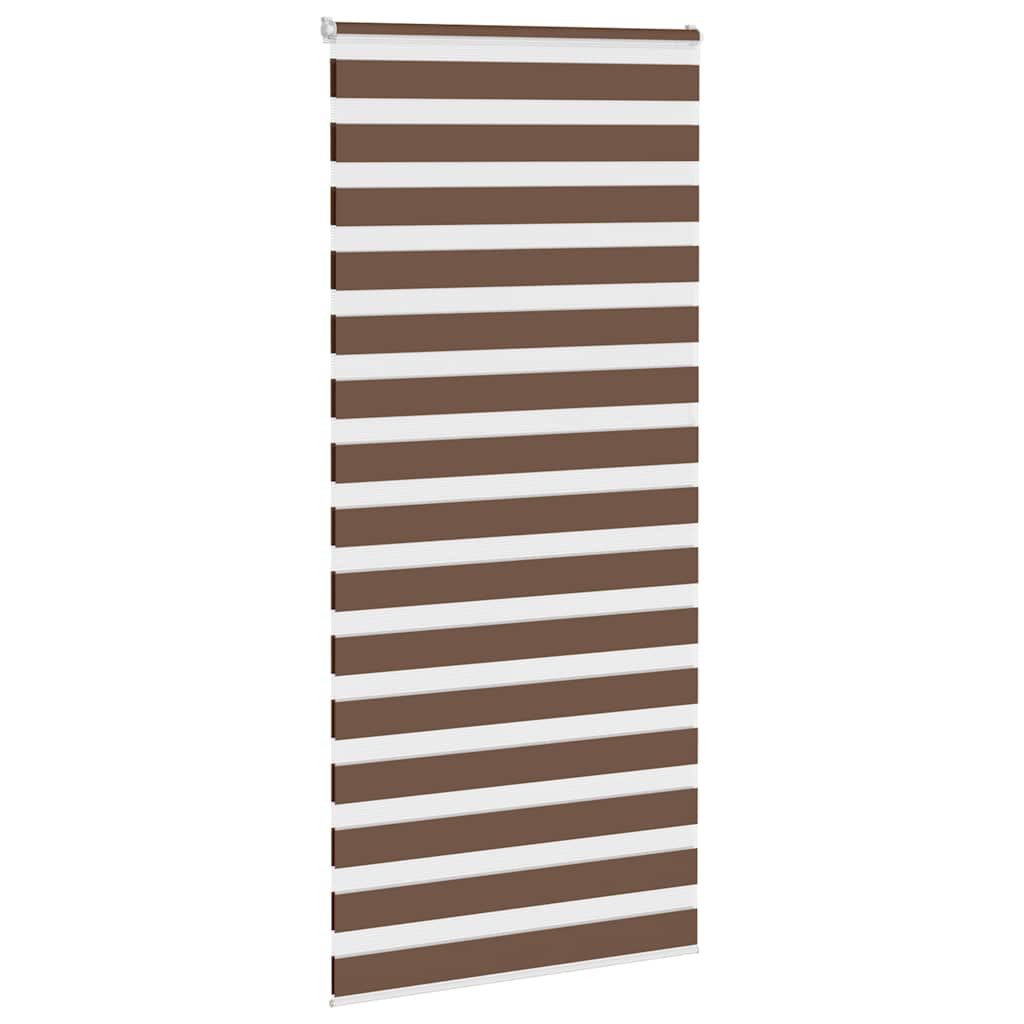 Rollo Doppelrollo Braun 95x200 cm Stoffbreite 90,9 cm Polyester, vidaXL